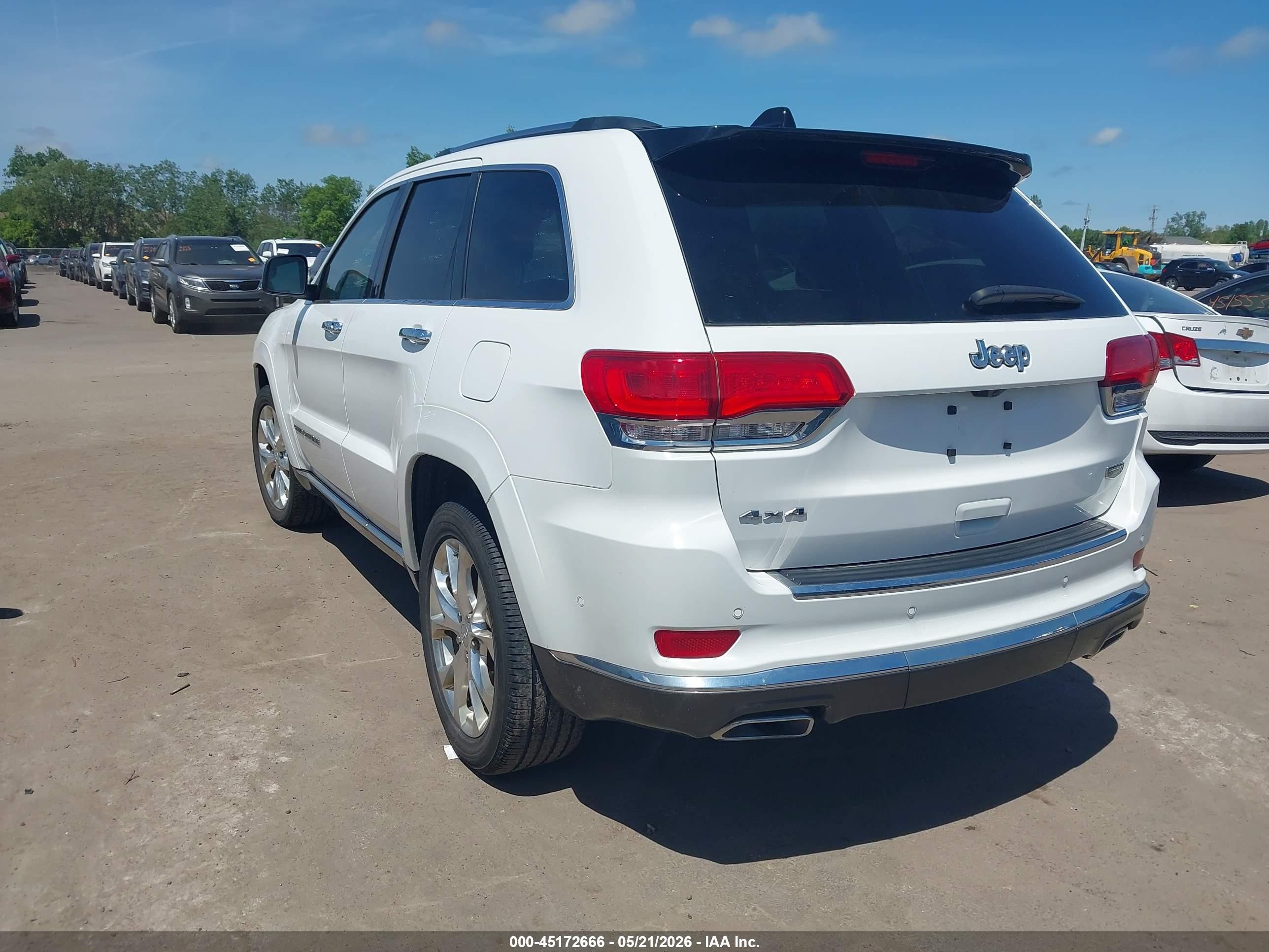 2020 Jeep Grand Cherokee Summit 4x4 White vin: 1C4RJFJG4LC185174