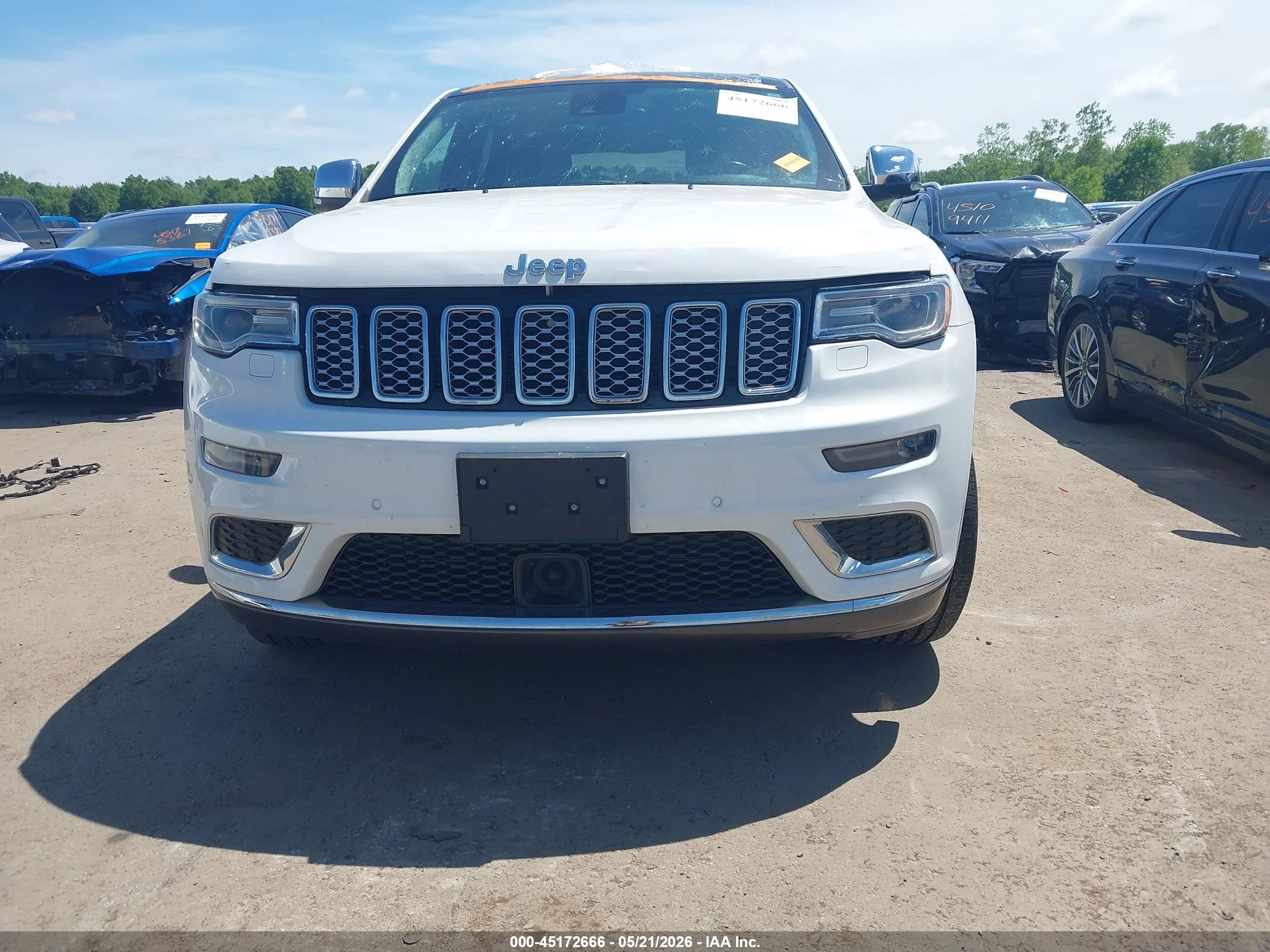 2020 Jeep Grand Cherokee Summit 4x4 White vin: 1C4RJFJG4LC185174