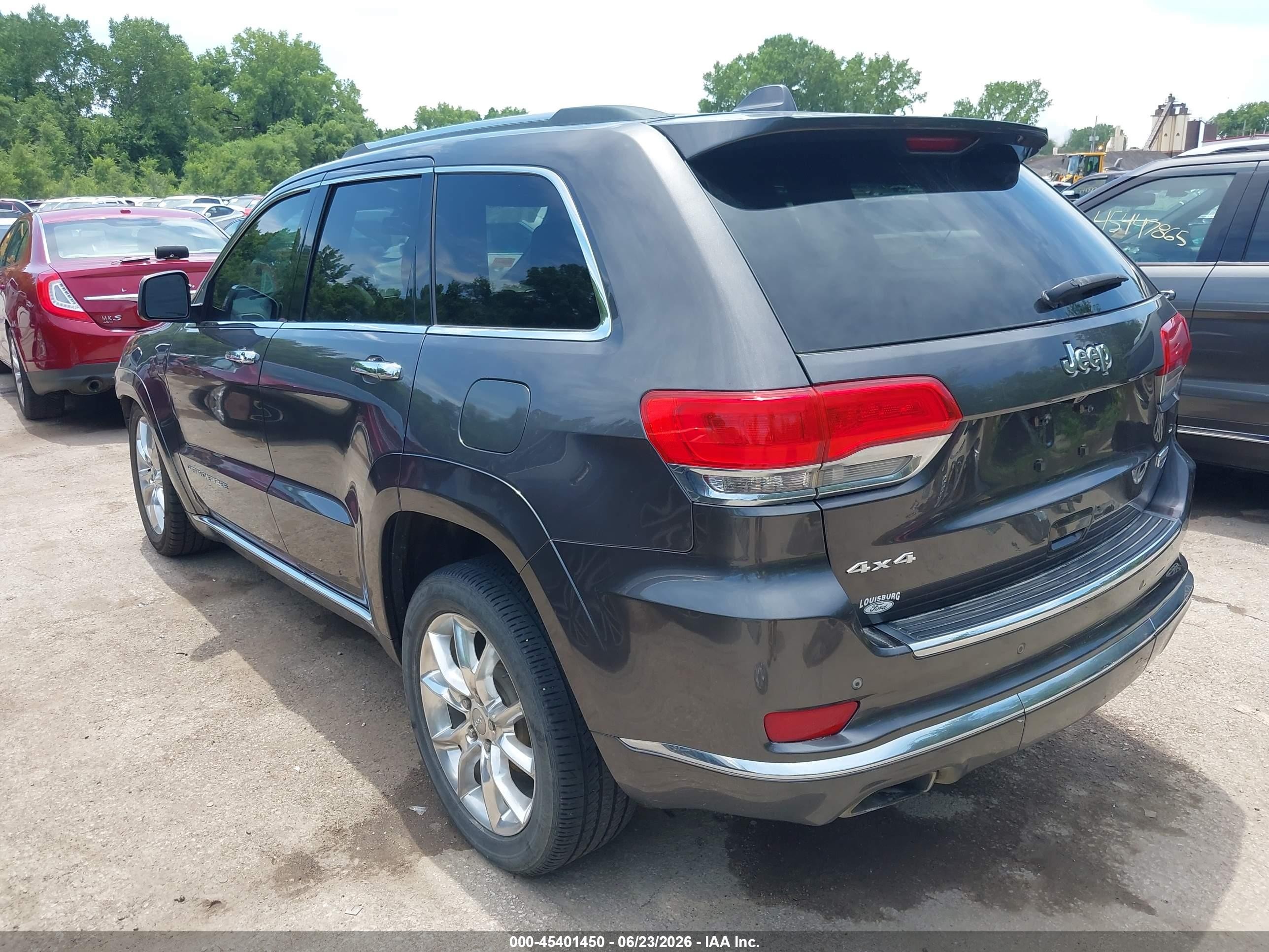2014 Jeep Grand Cherokee Summit Gray vin: 1C4RJFJG5EC195442