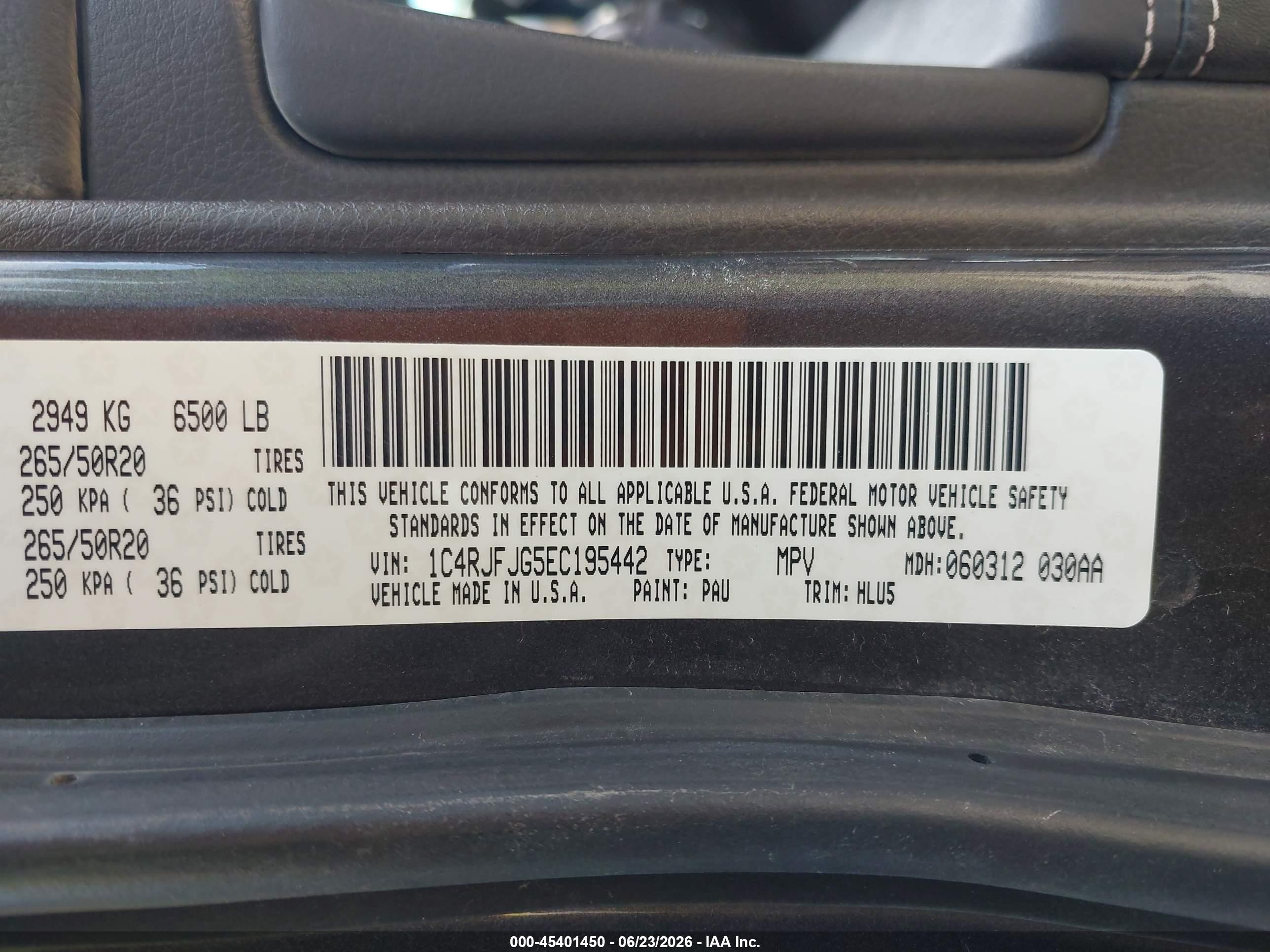 2014 Jeep Grand Cherokee Summit Gray vin: 1C4RJFJG5EC195442