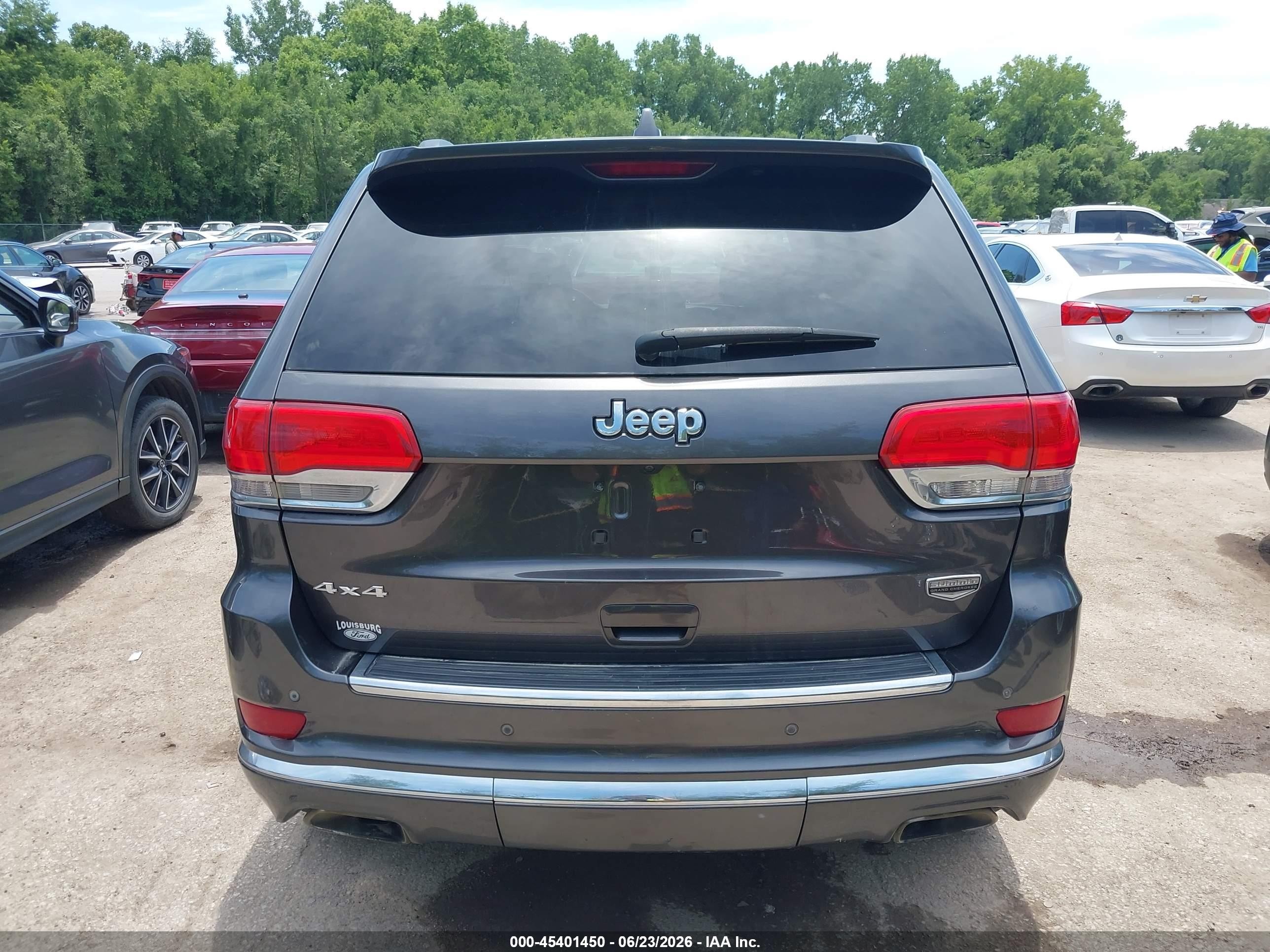 2014 Jeep Grand Cherokee Summit Gray vin: 1C4RJFJG5EC195442