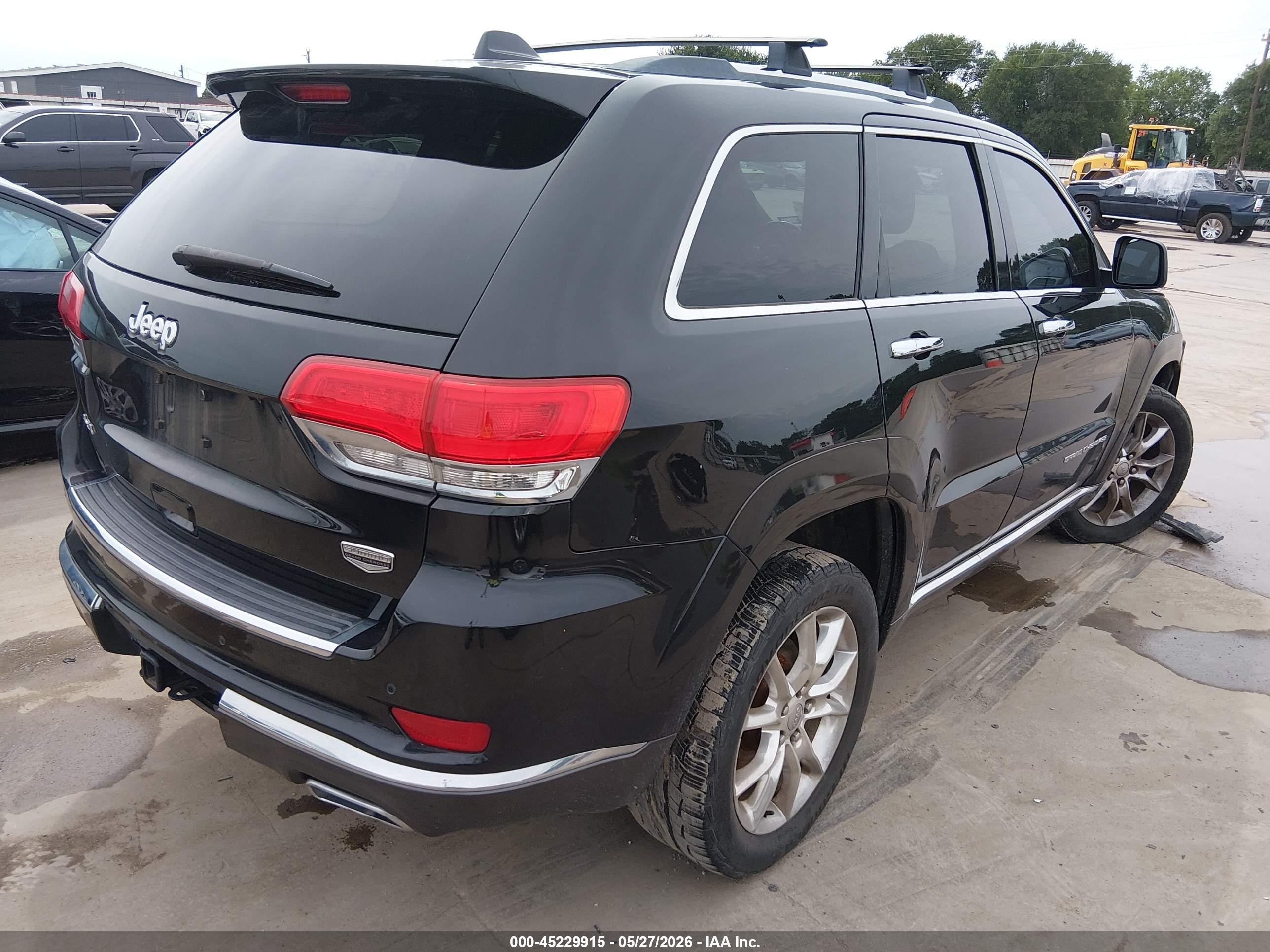 2014 Jeep Grand Cherokee Summit Black vin: 1C4RJFJG5EC196736