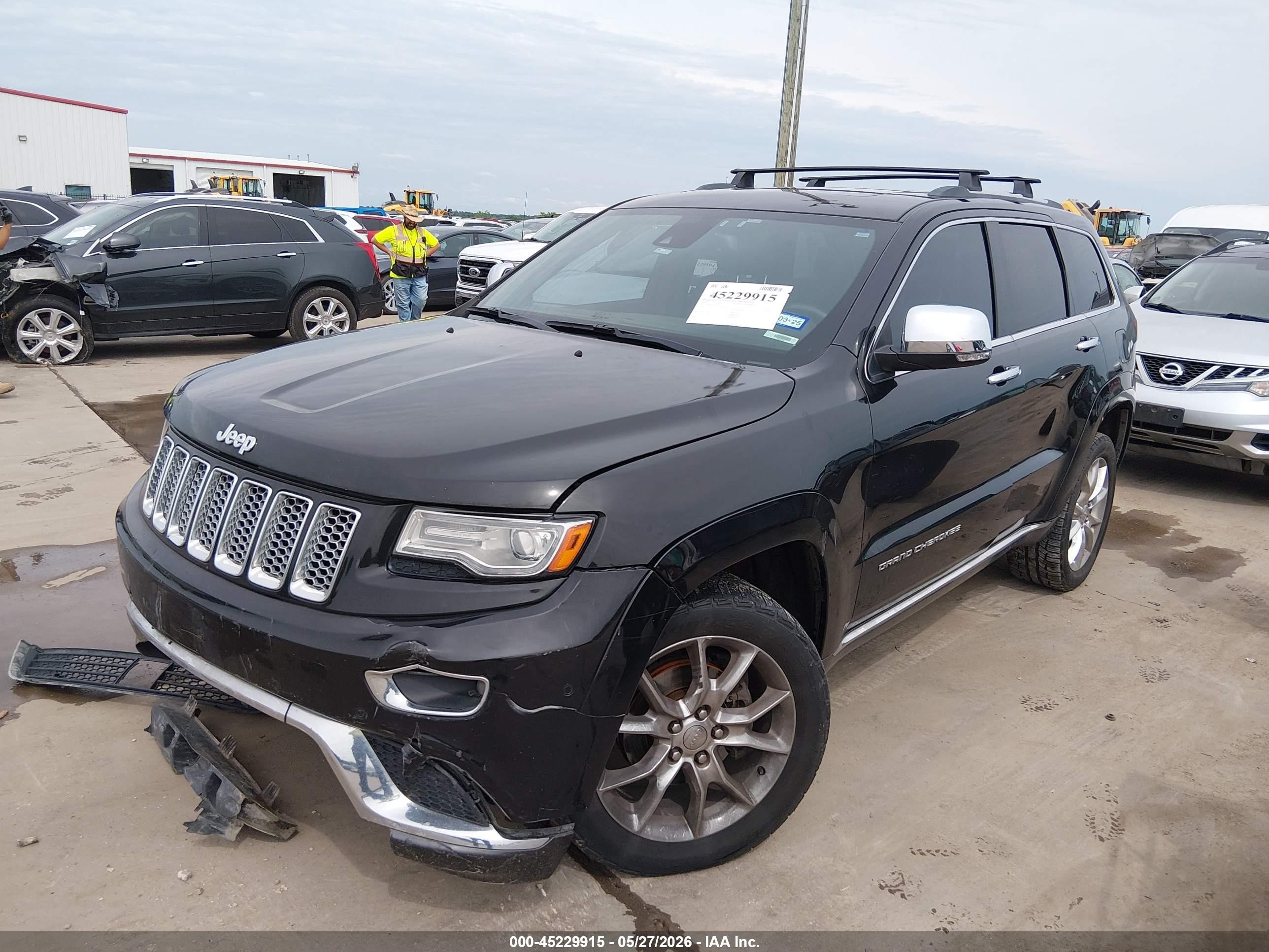 2014 Jeep Grand Cherokee Summit Black vin: 1C4RJFJG5EC196736