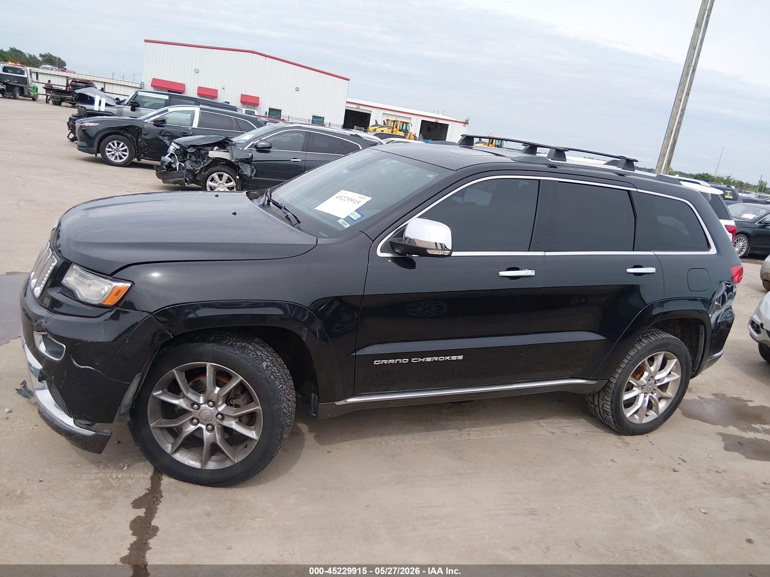 2014 Jeep Grand Cherokee Summit Black vin: 1C4RJFJG5EC196736