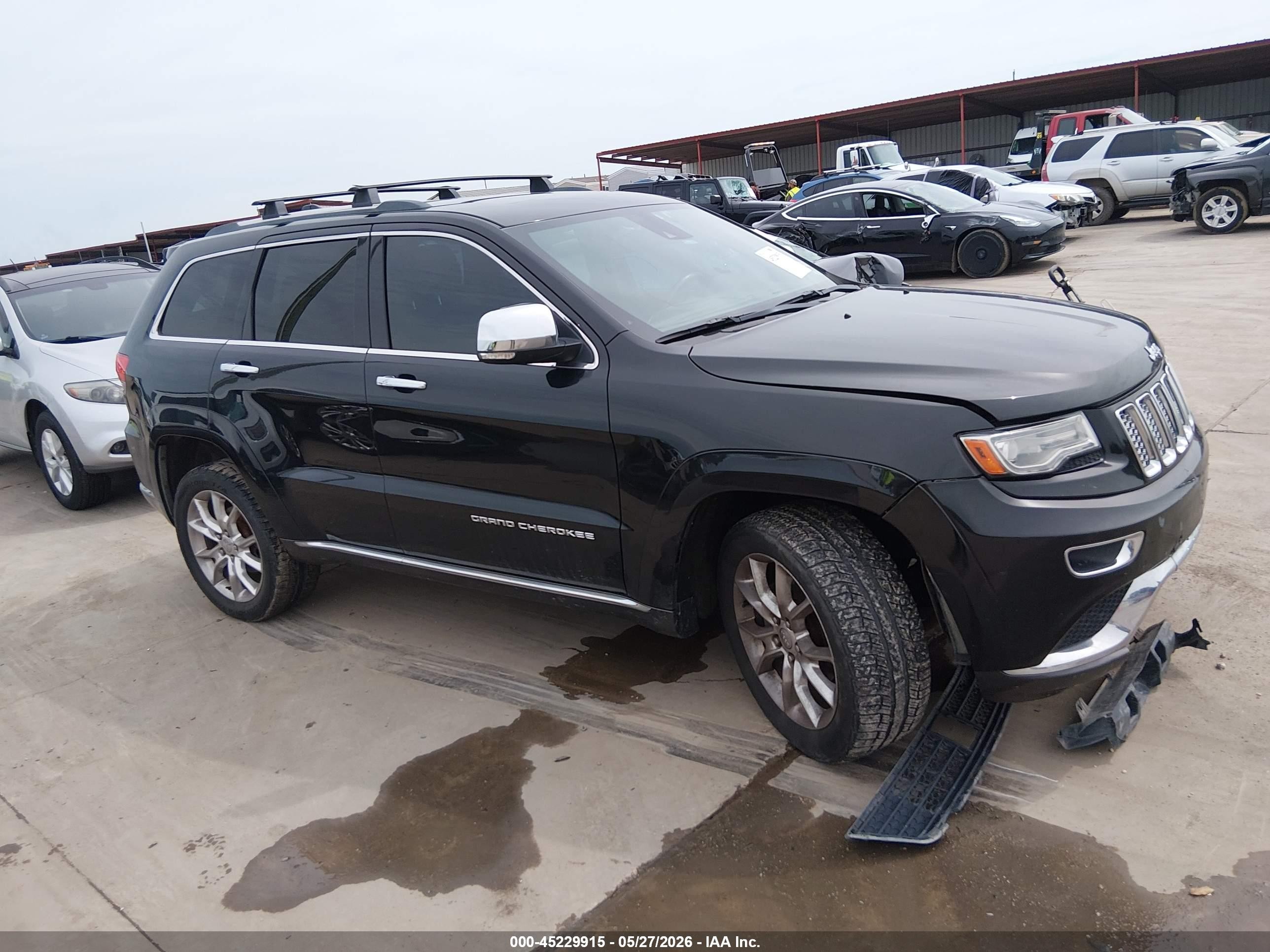 2014 Jeep Grand Cherokee Summit Black vin: 1C4RJFJG5EC196736