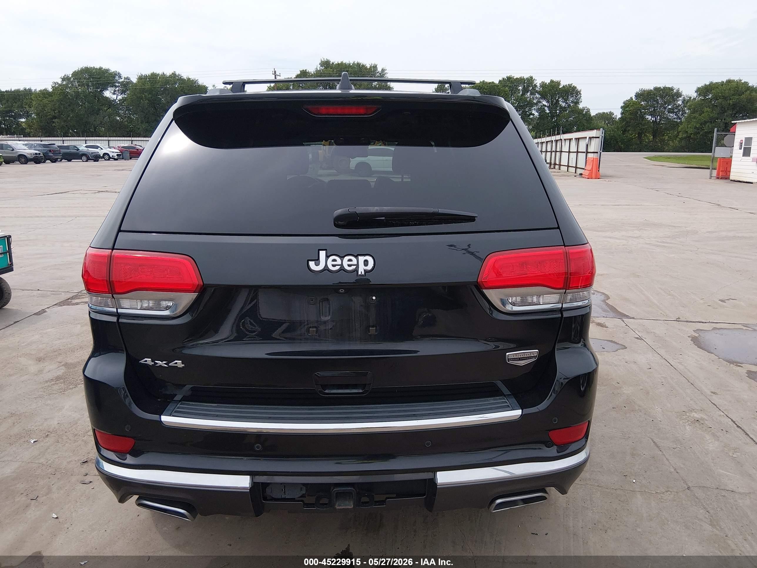 2014 Jeep Grand Cherokee Summit Black vin: 1C4RJFJG5EC196736