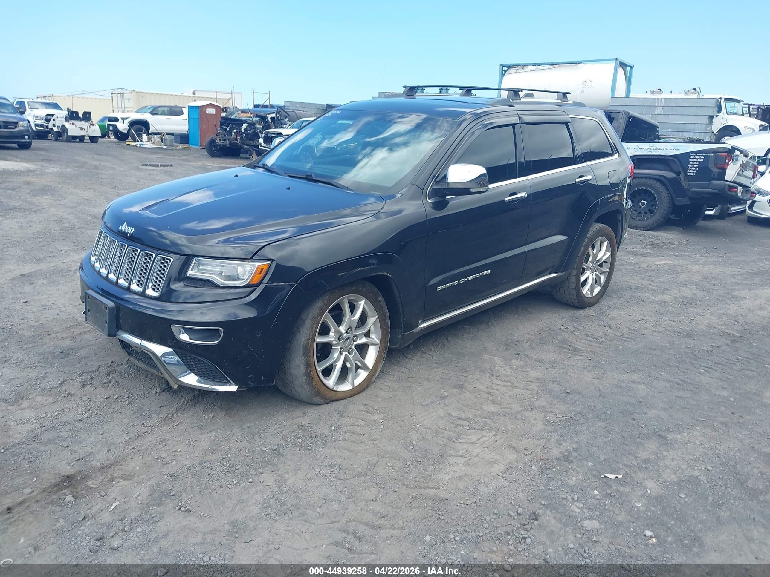 2014 Jeep Grand Cherokee Summit Black vin: 1C4RJFJG5EC214300