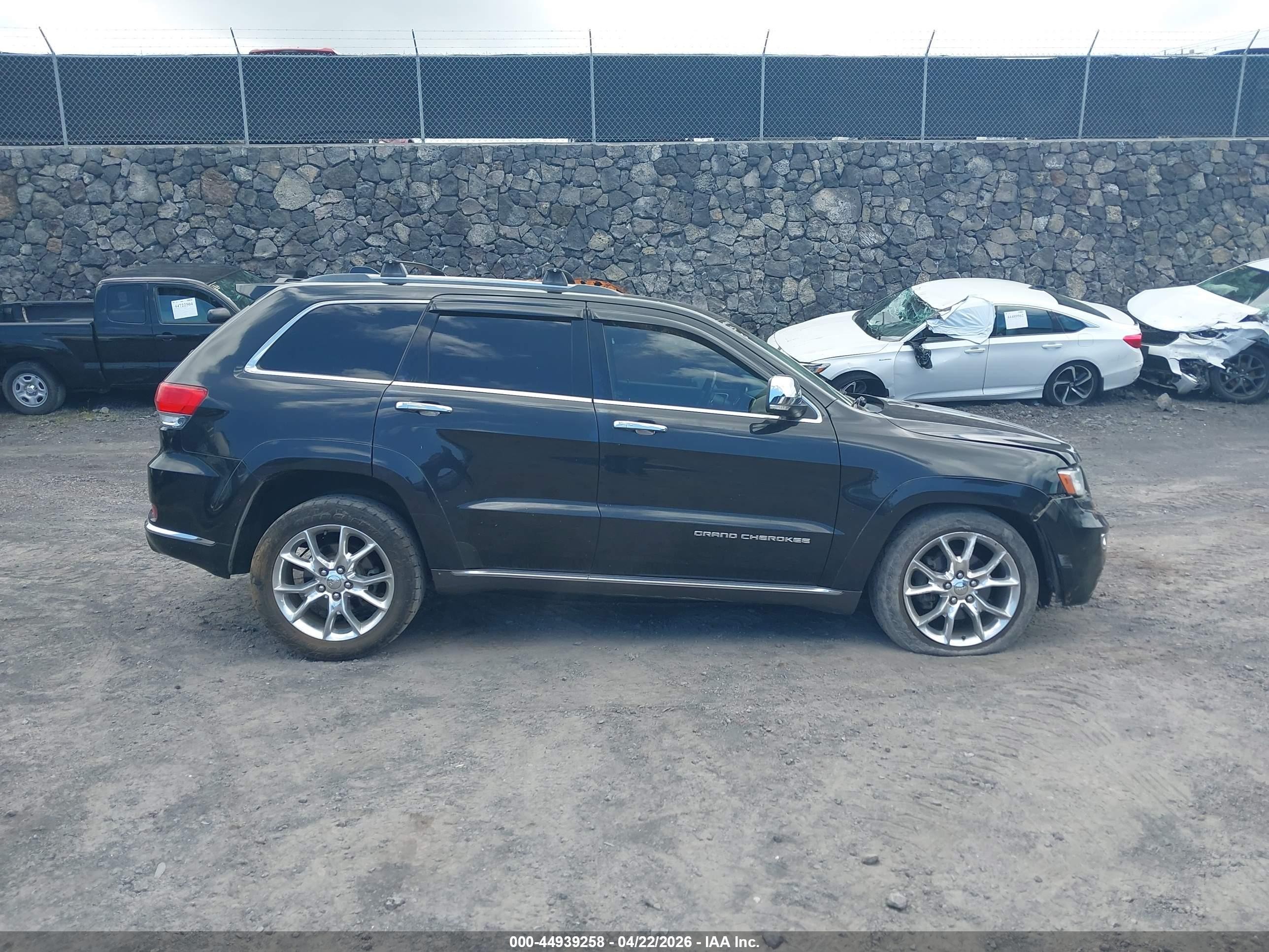 2014 Jeep Grand Cherokee Summit Black vin: 1C4RJFJG5EC214300