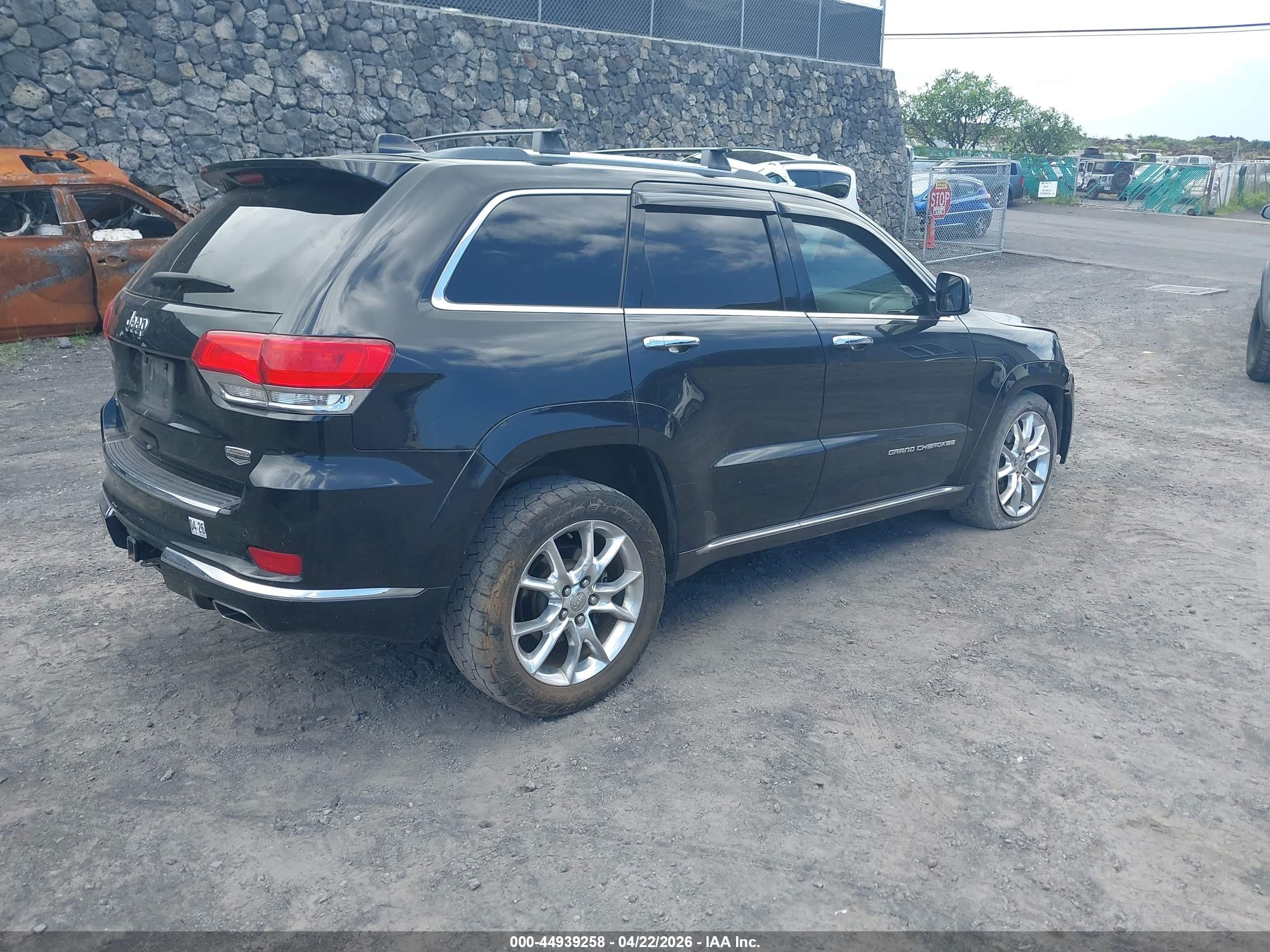 2014 Jeep Grand Cherokee Summit Black vin: 1C4RJFJG5EC214300
