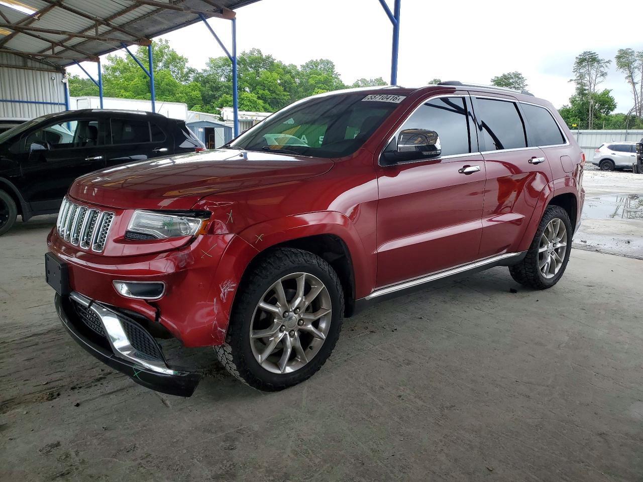 2014 Jeep Grand Cherokee Summit Red vin: 1C4RJFJG5EC450428