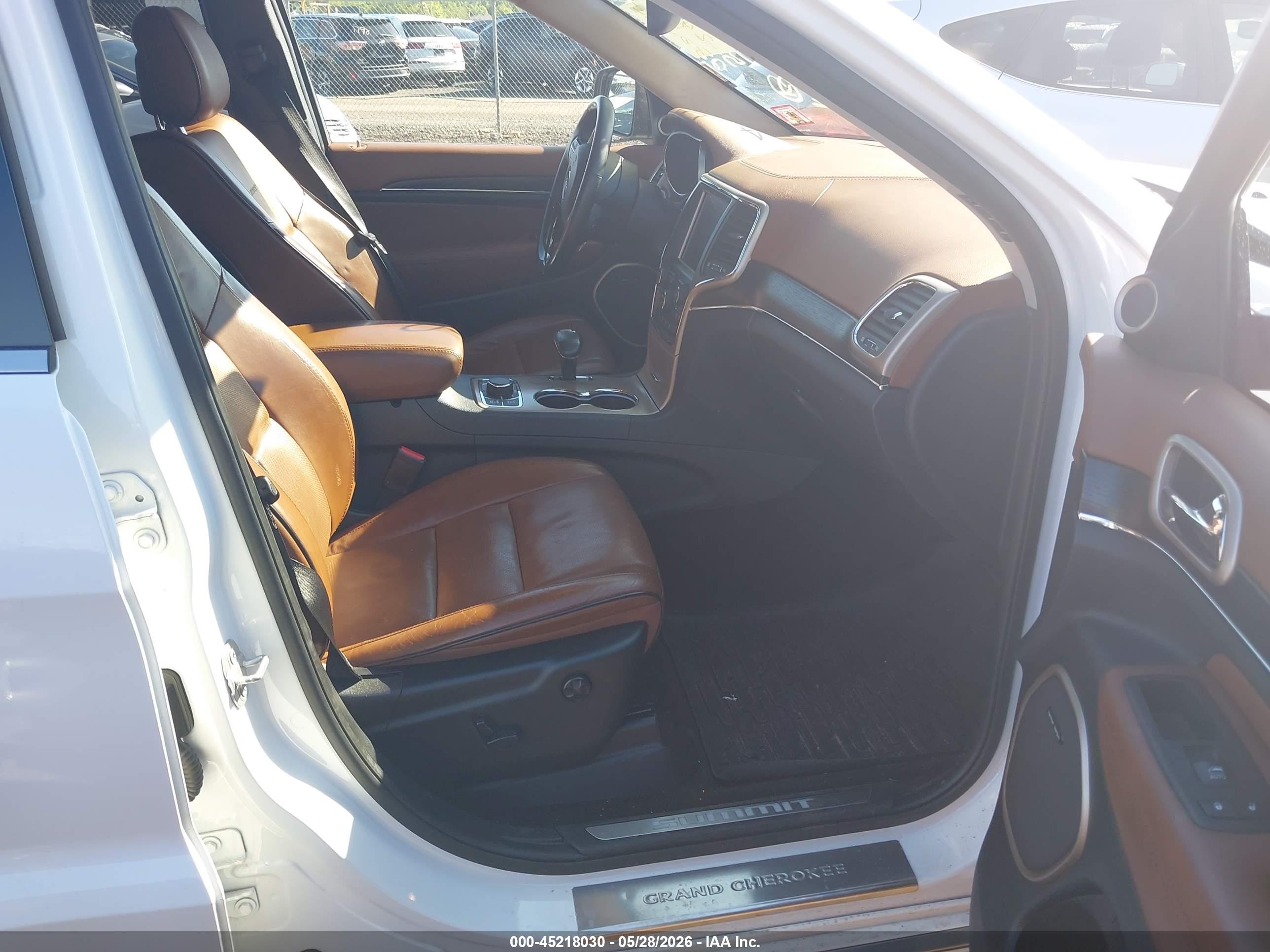 2015 Jeep Grand Cherokee Summit White vin: 1C4RJFJG5FC667575