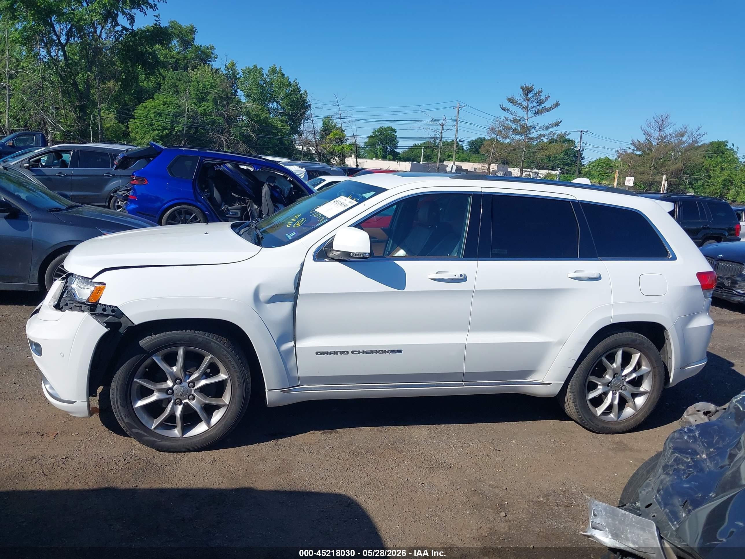 2015 Jeep Grand Cherokee Summit White vin: 1C4RJFJG5FC667575