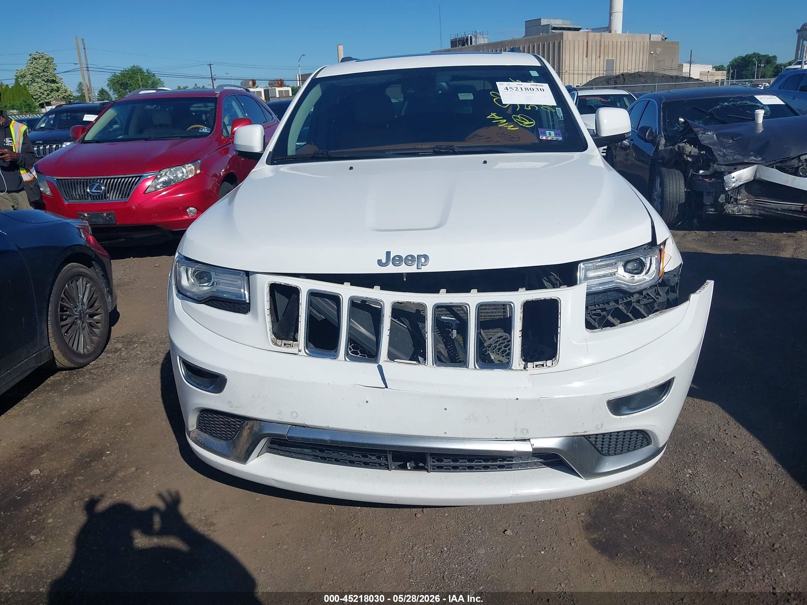 2015 Jeep Grand Cherokee Summit White vin: 1C4RJFJG5FC667575