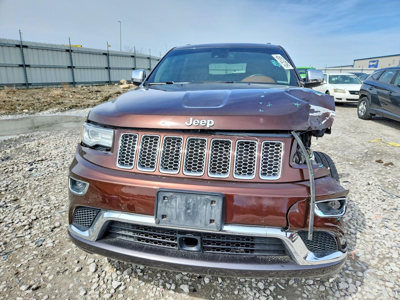 2015 Jeep Grand Cherokee Summit Brown vin: 1C4RJFJG5FC685509