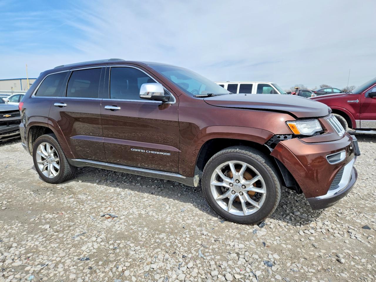 2015 Jeep Grand Cherokee Summit Brown vin: 1C4RJFJG5FC685509