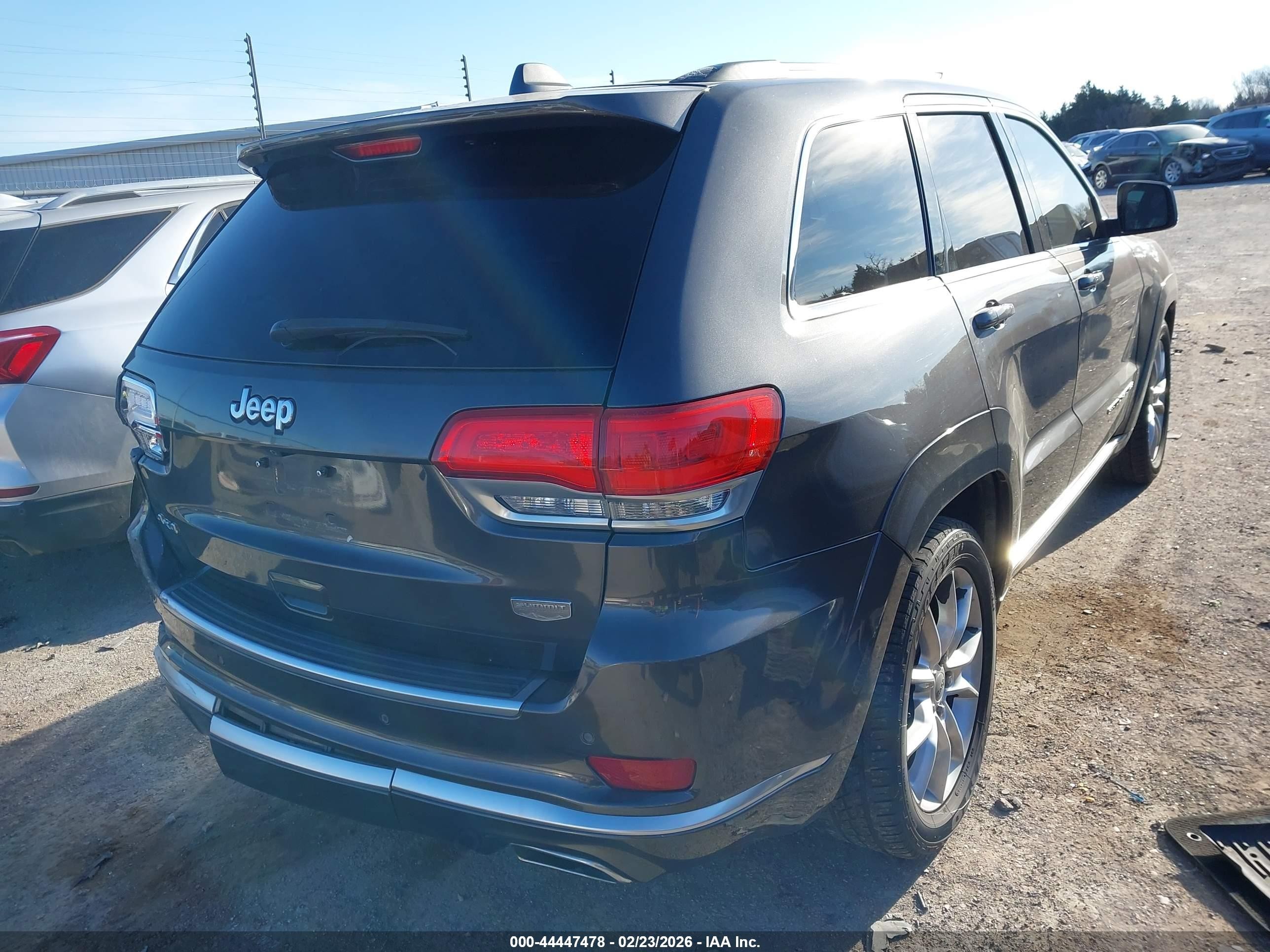 2015 Jeep Grand Cherokee Summit Gray vin: 1C4RJFJG5FC922418