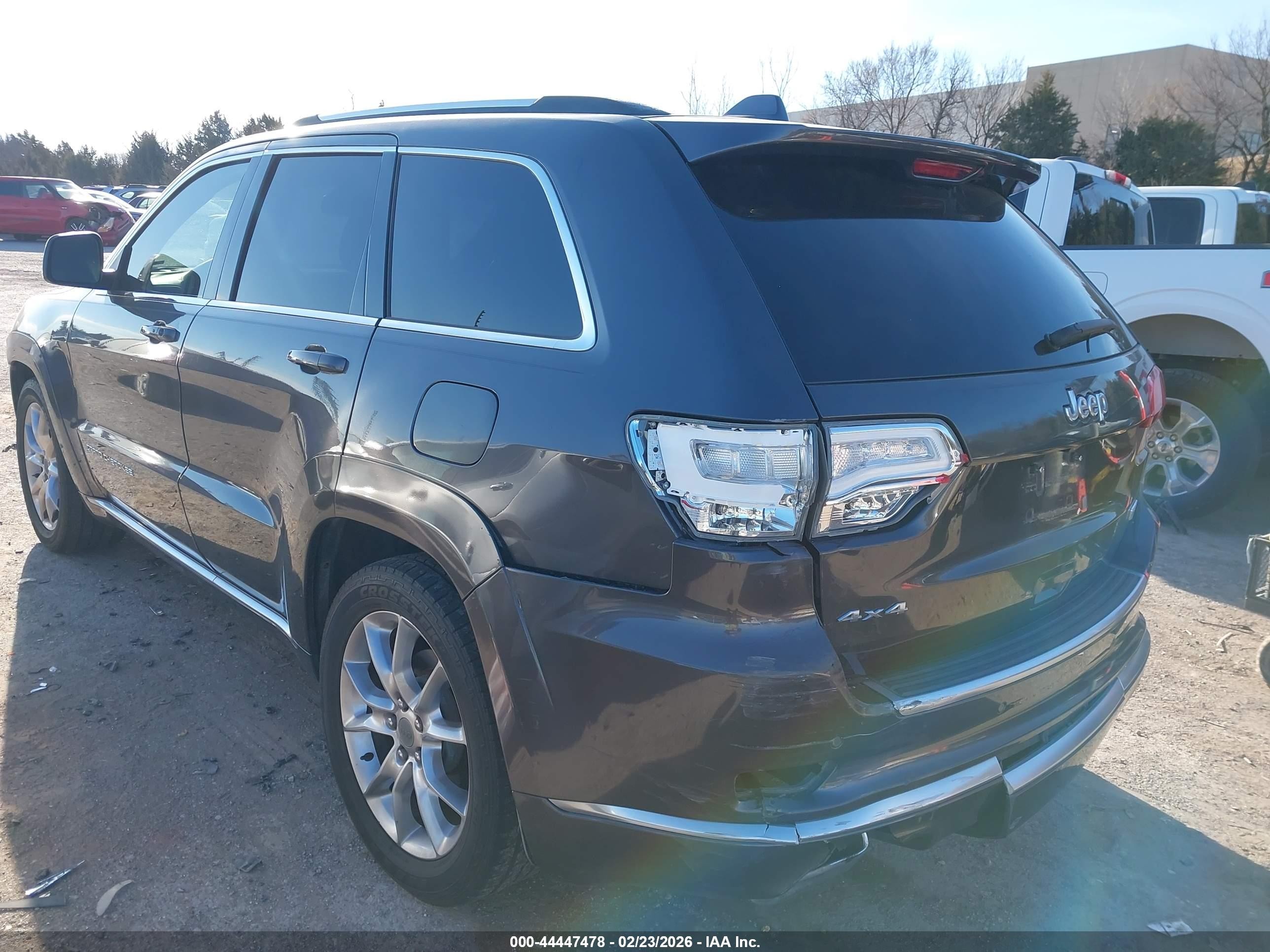 2015 Jeep Grand Cherokee Summit Gray vin: 1C4RJFJG5FC922418