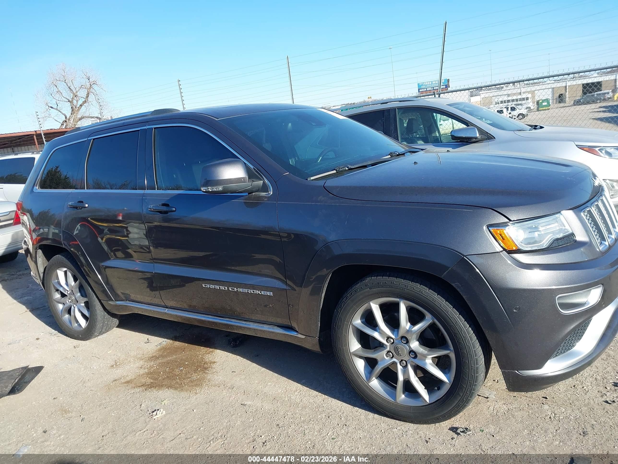 2015 Jeep Grand Cherokee Summit Gray vin: 1C4RJFJG5FC922418