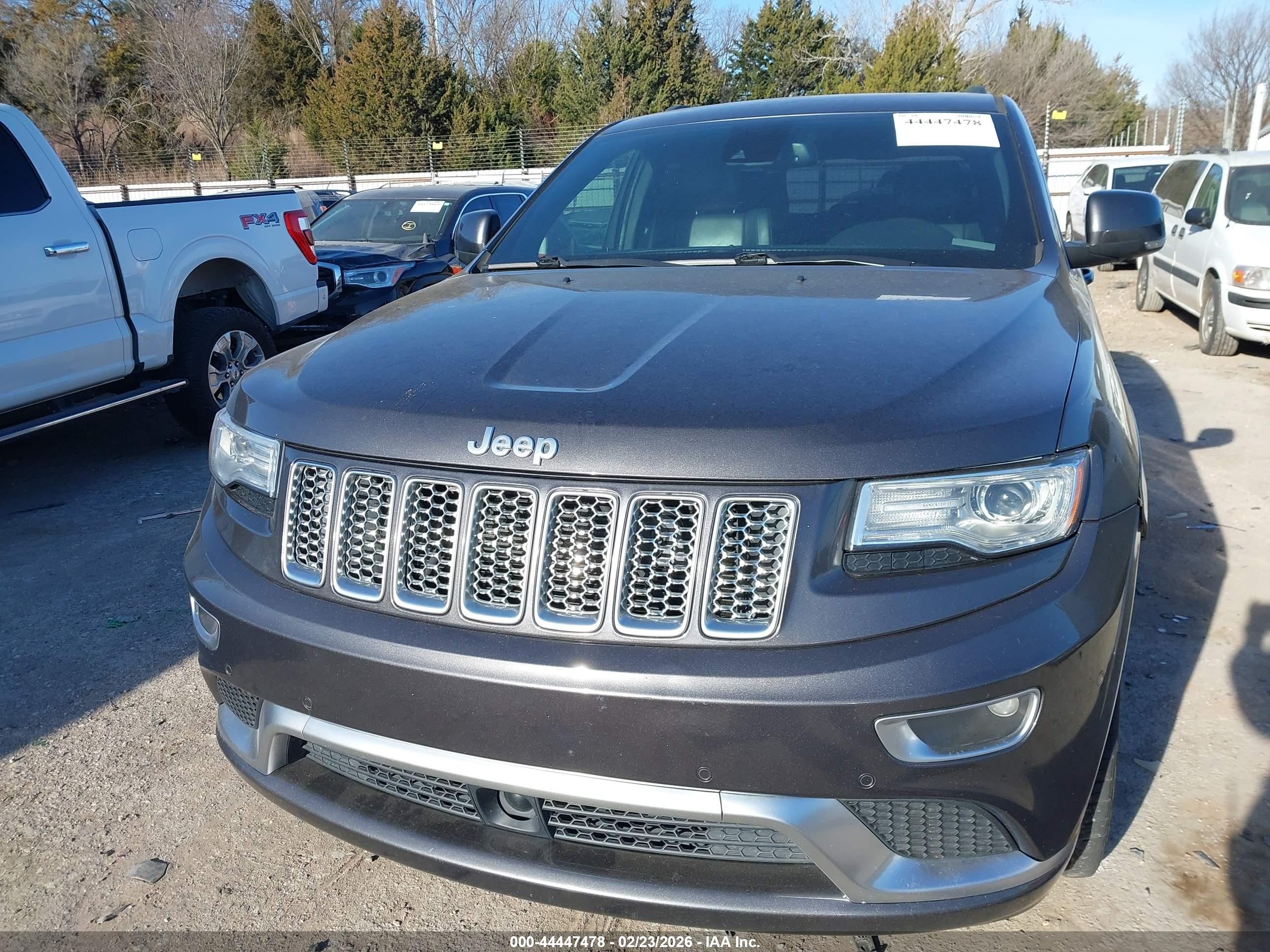 2015 Jeep Grand Cherokee Summit Gray vin: 1C4RJFJG5FC922418