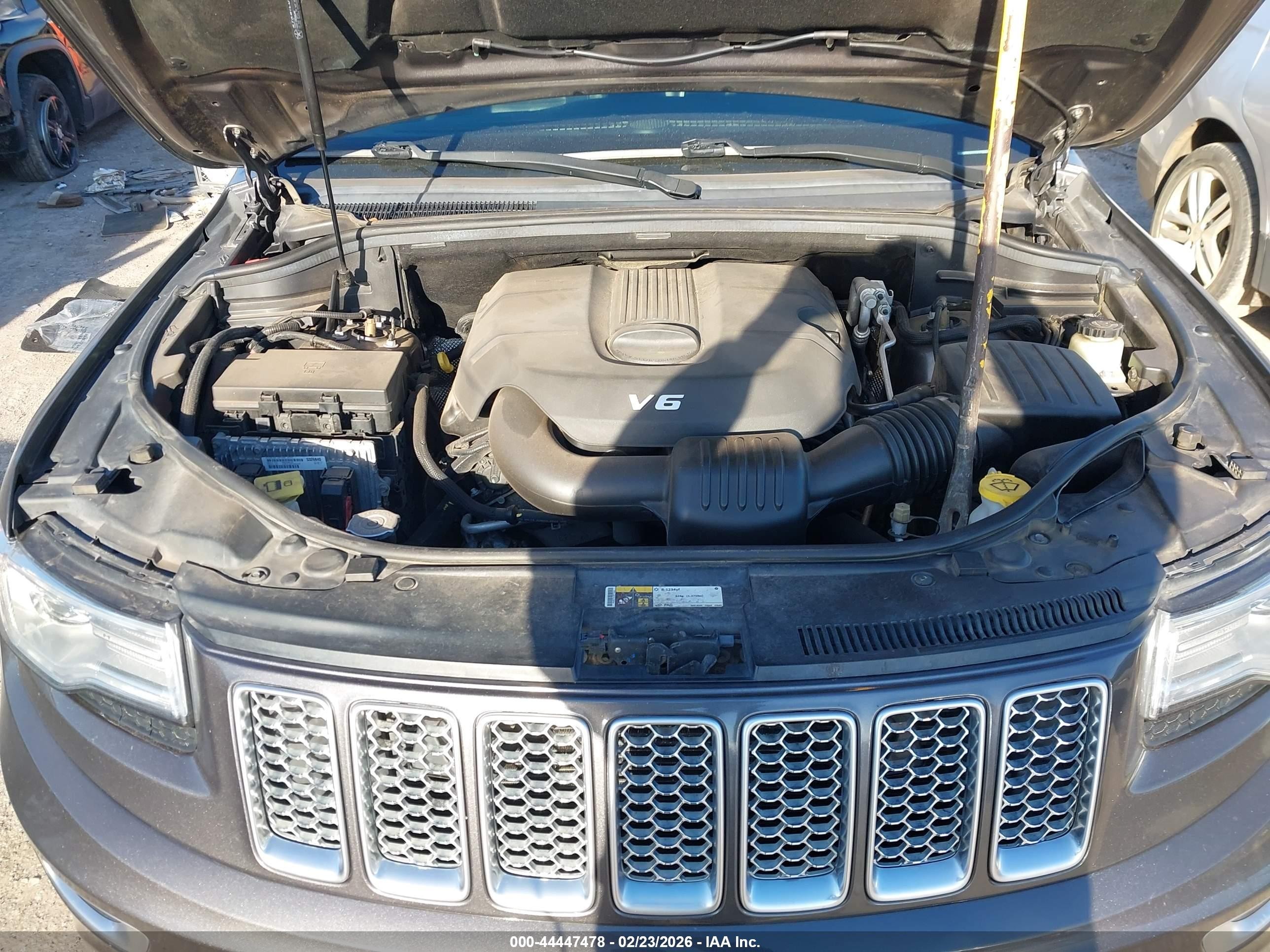 2015 Jeep Grand Cherokee Summit Gray vin: 1C4RJFJG5FC922418