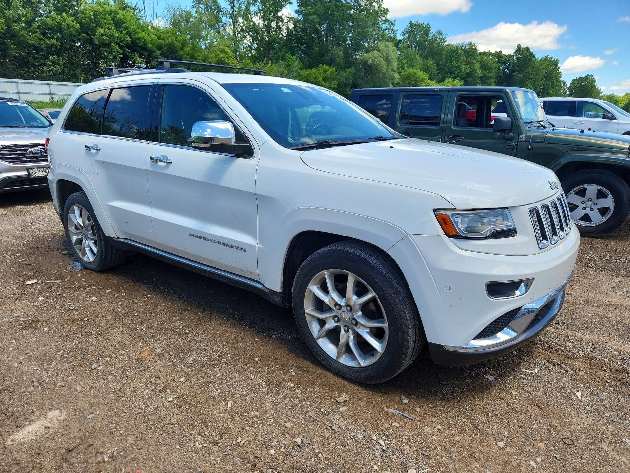 2014 Jeep Grand Cherokee Summit White vin: 1C4RJFJG6EC135718