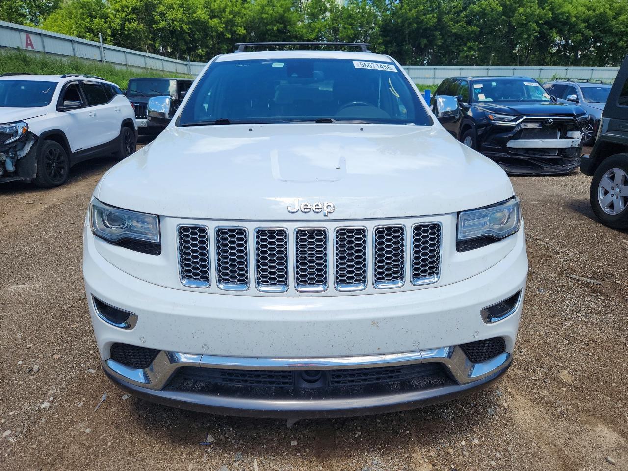 2014 Jeep Grand Cherokee Summit White vin: 1C4RJFJG6EC135718