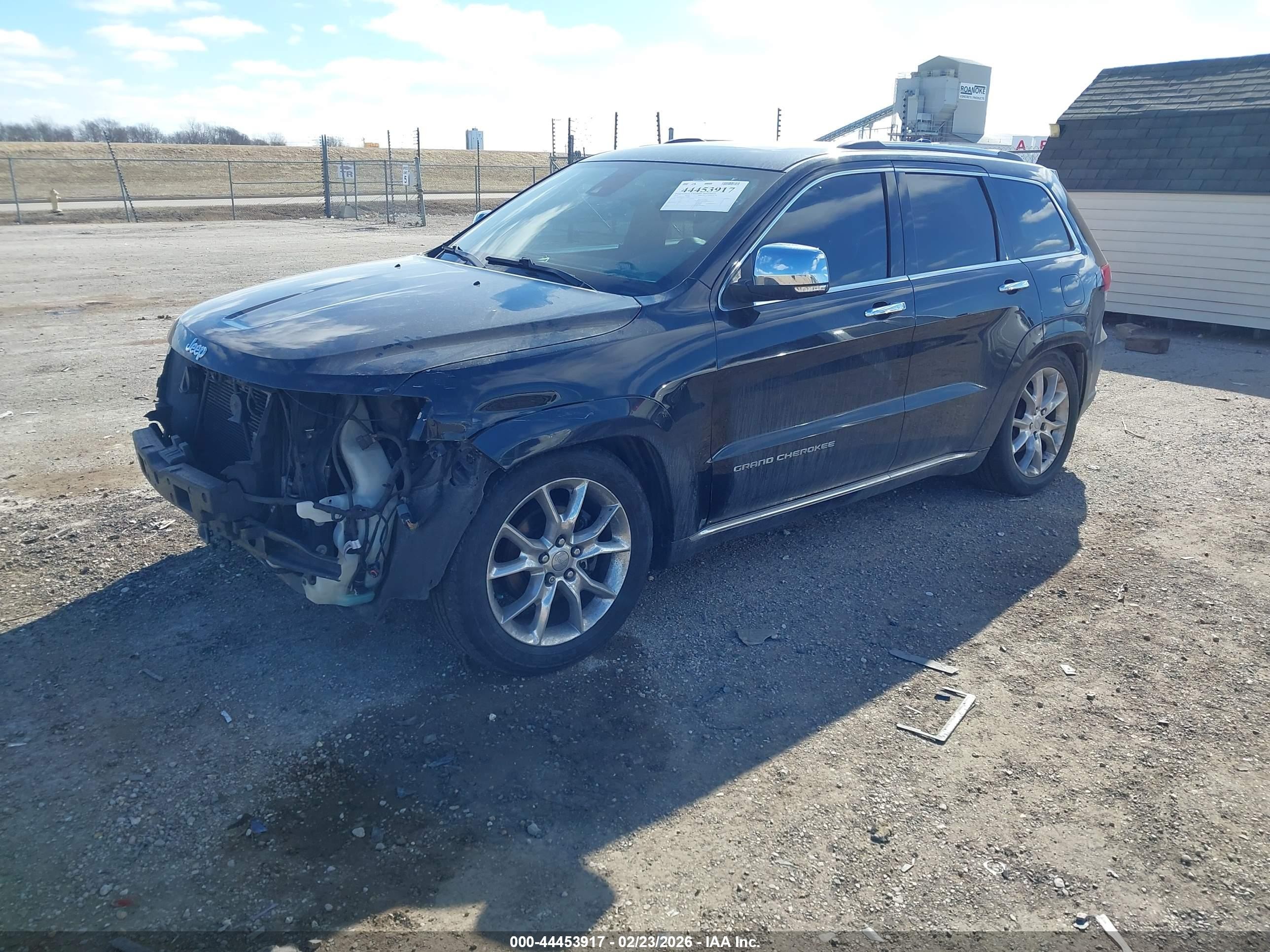 2014 Jeep Grand Cherokee Summit Black vin: 1C4RJFJG6EC218842