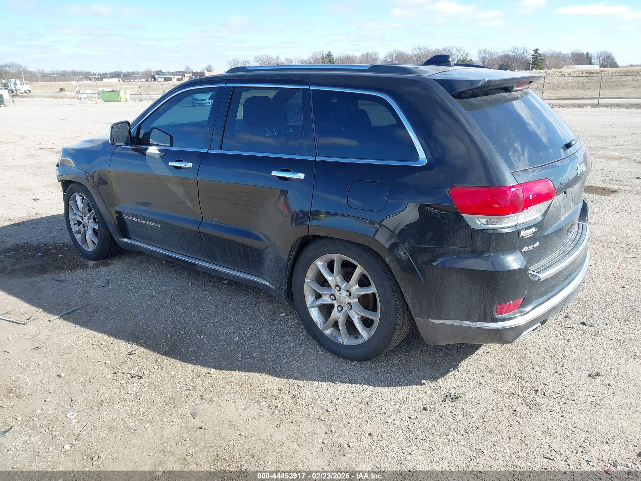 2014 Jeep Grand Cherokee Summit Black vin: 1C4RJFJG6EC218842