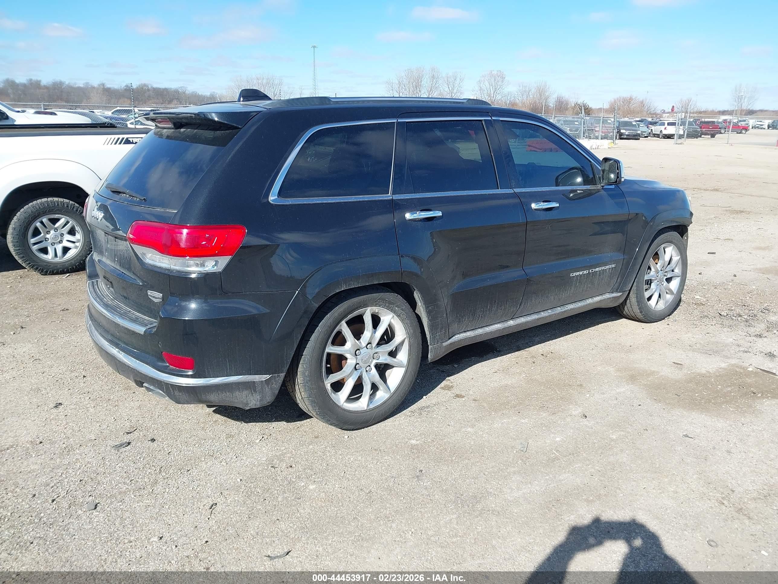 2014 Jeep Grand Cherokee Summit Black vin: 1C4RJFJG6EC218842