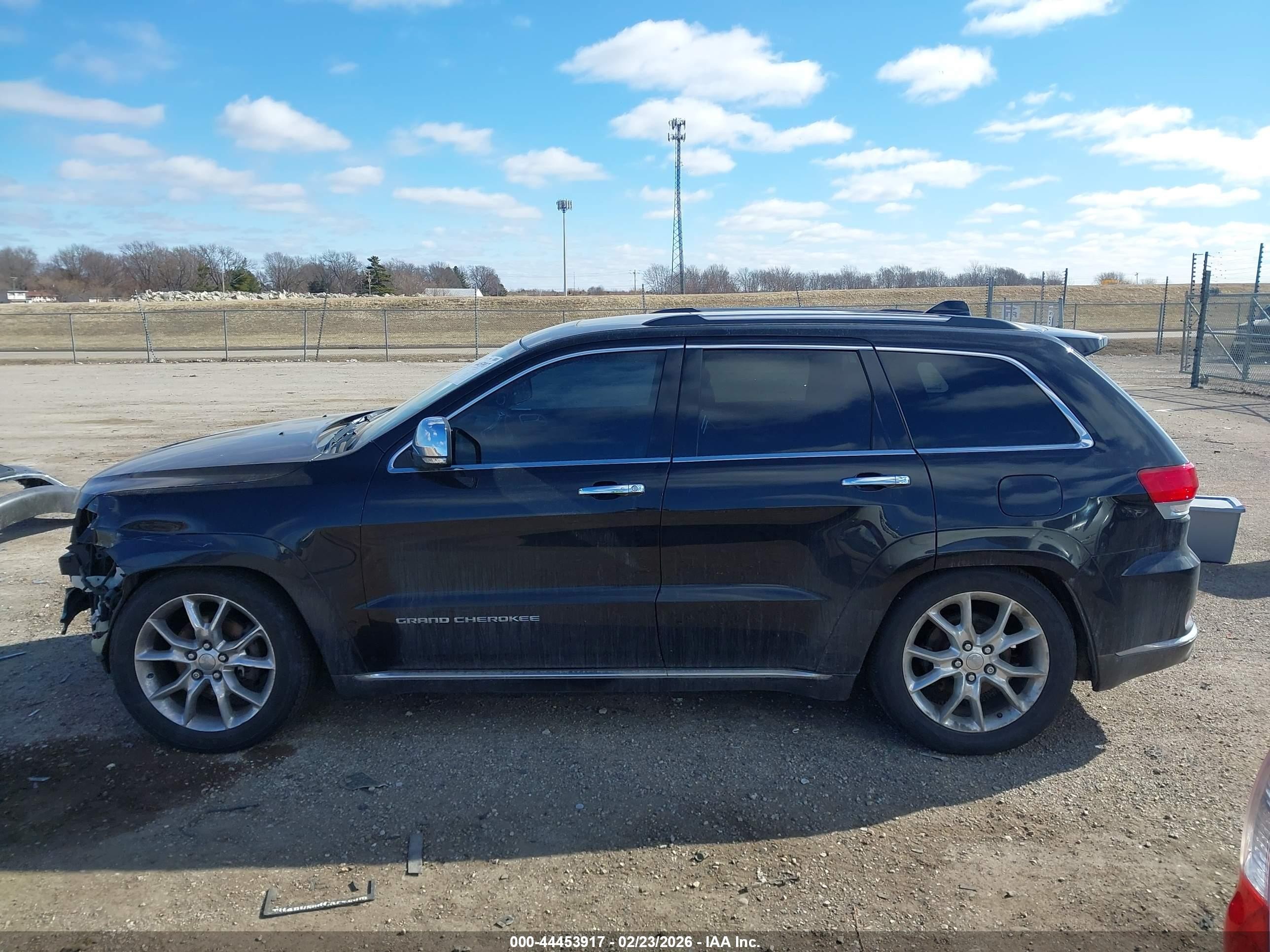 2014 Jeep Grand Cherokee Summit Black vin: 1C4RJFJG6EC218842