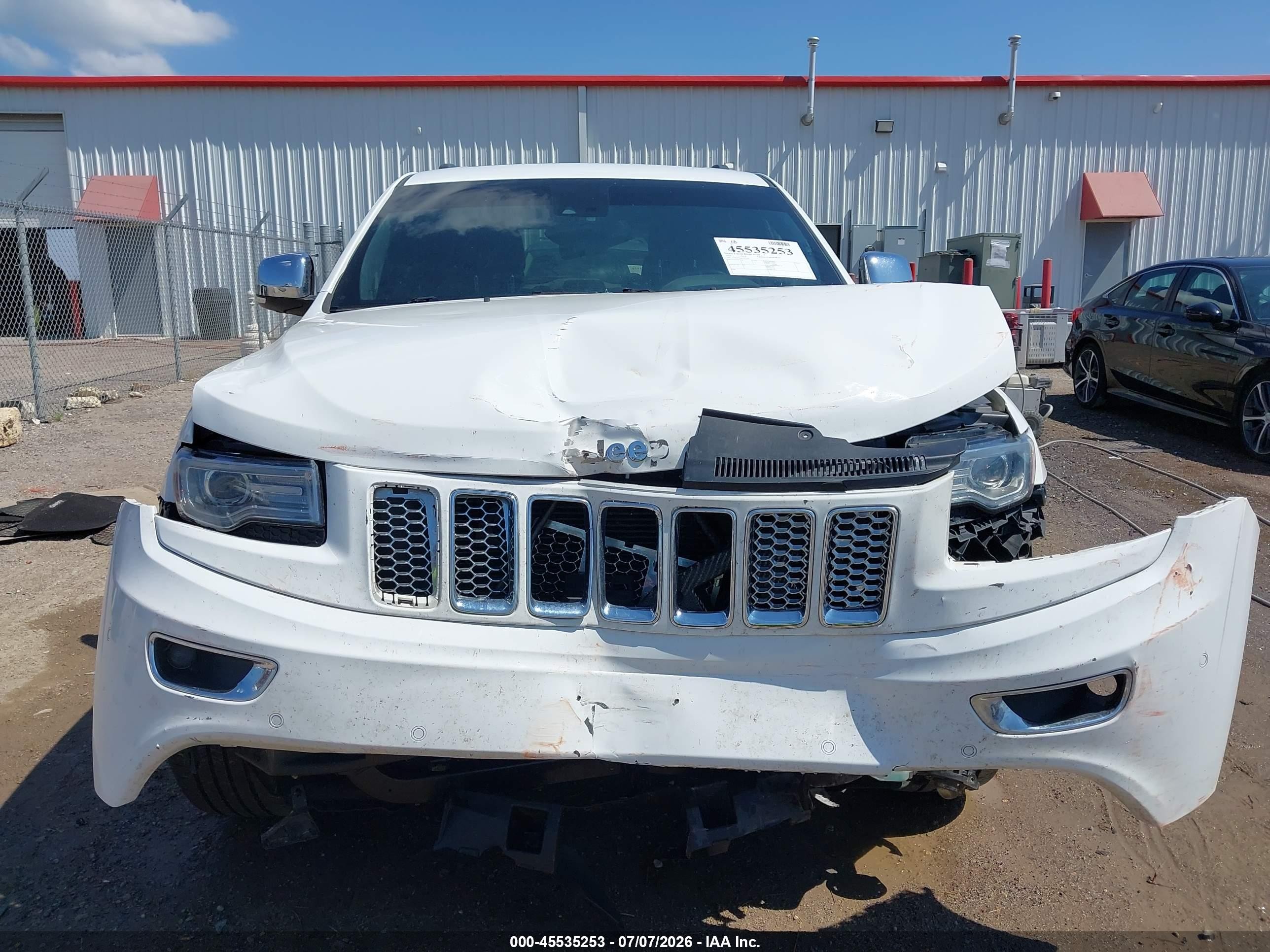 2014 Jeep Grand Cherokee Summit White vin: 1C4RJFJG6EC270312