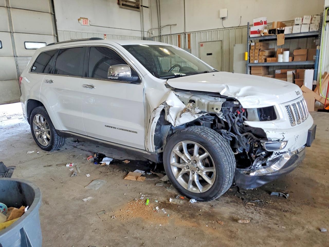 2014 Jeep Grand Cherokee Summit Белый vin: 1C4RJFJG6EC475726