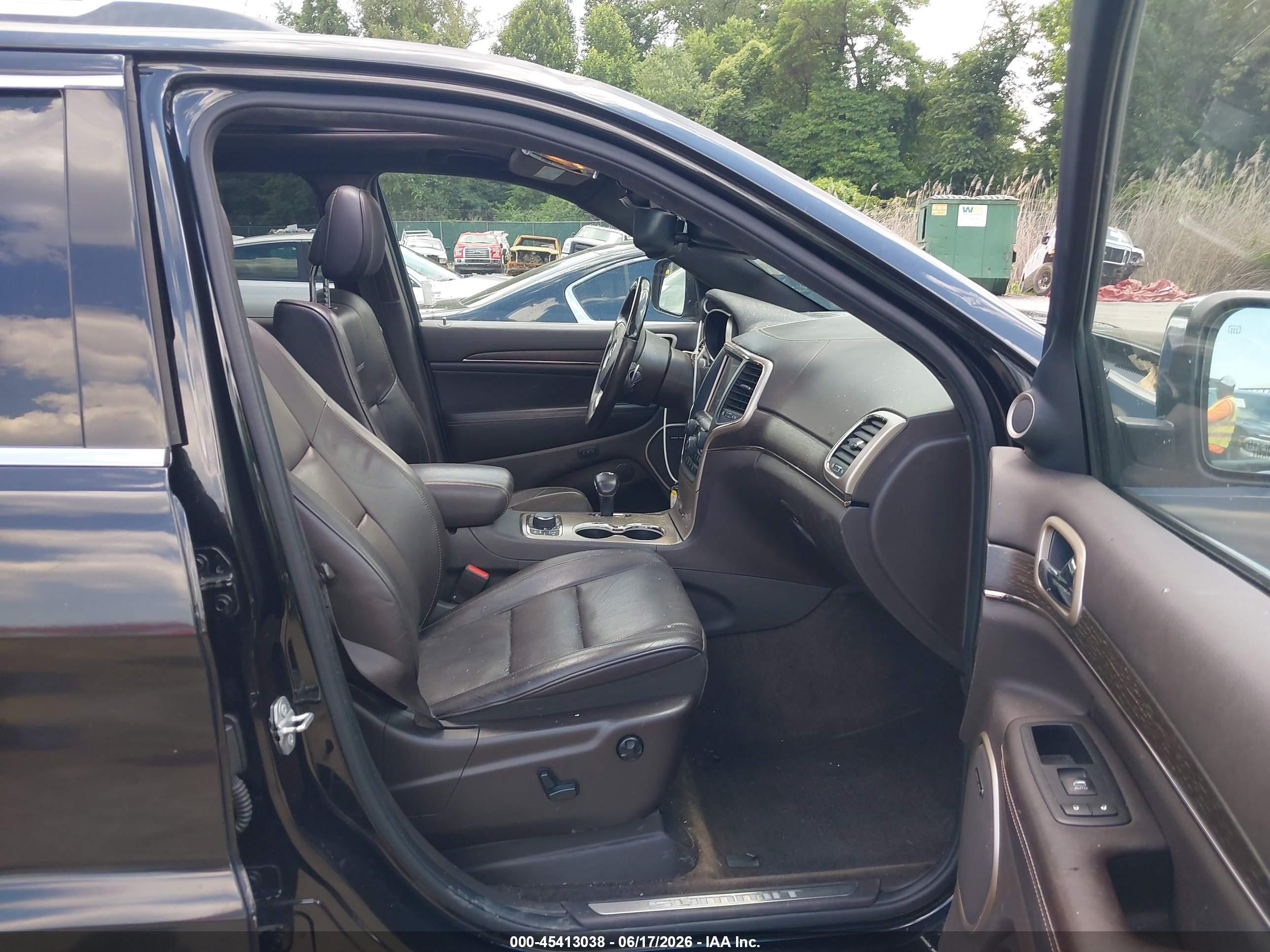 2015 Jeep Grand Cherokee Summit Black vin: 1C4RJFJG6FC829715