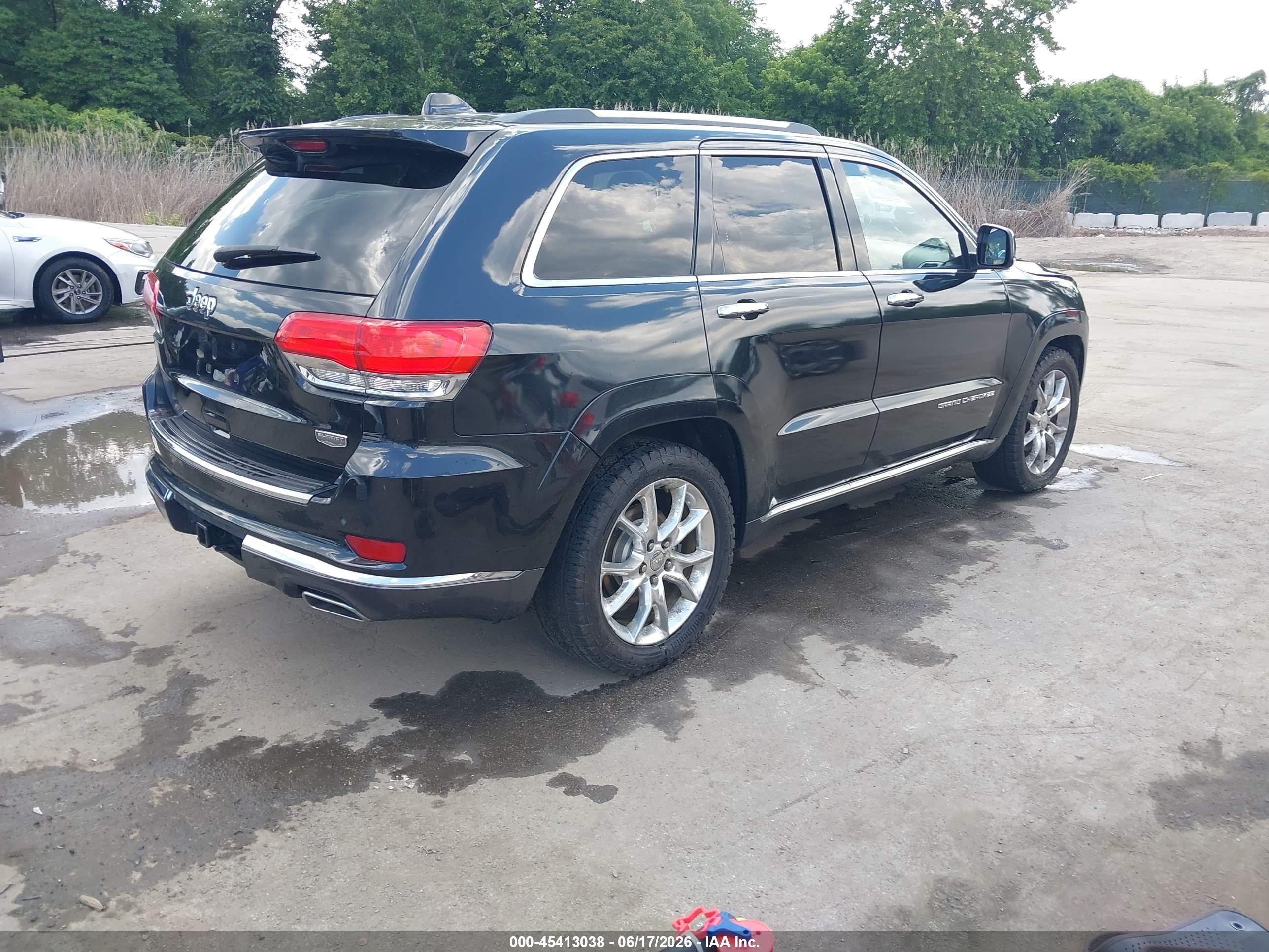 2015 Jeep Grand Cherokee Summit Black vin: 1C4RJFJG6FC829715