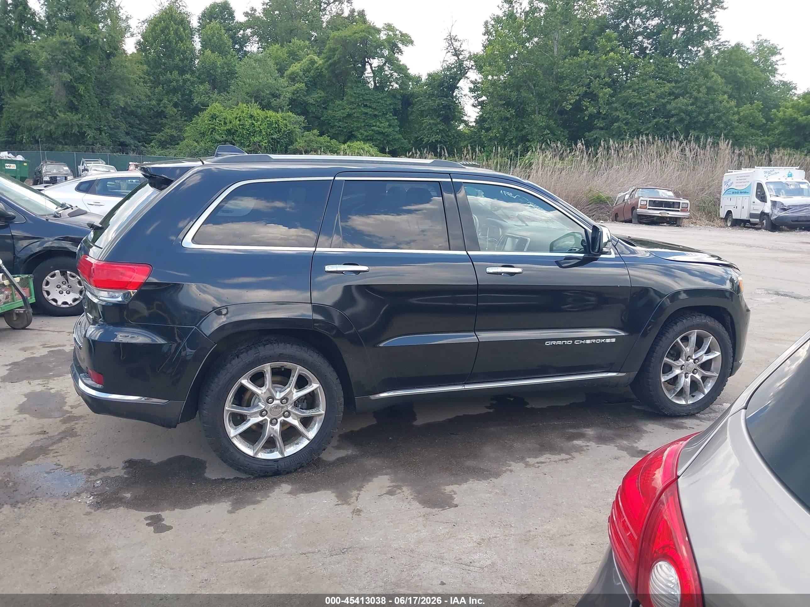 2015 Jeep Grand Cherokee Summit Black vin: 1C4RJFJG6FC829715