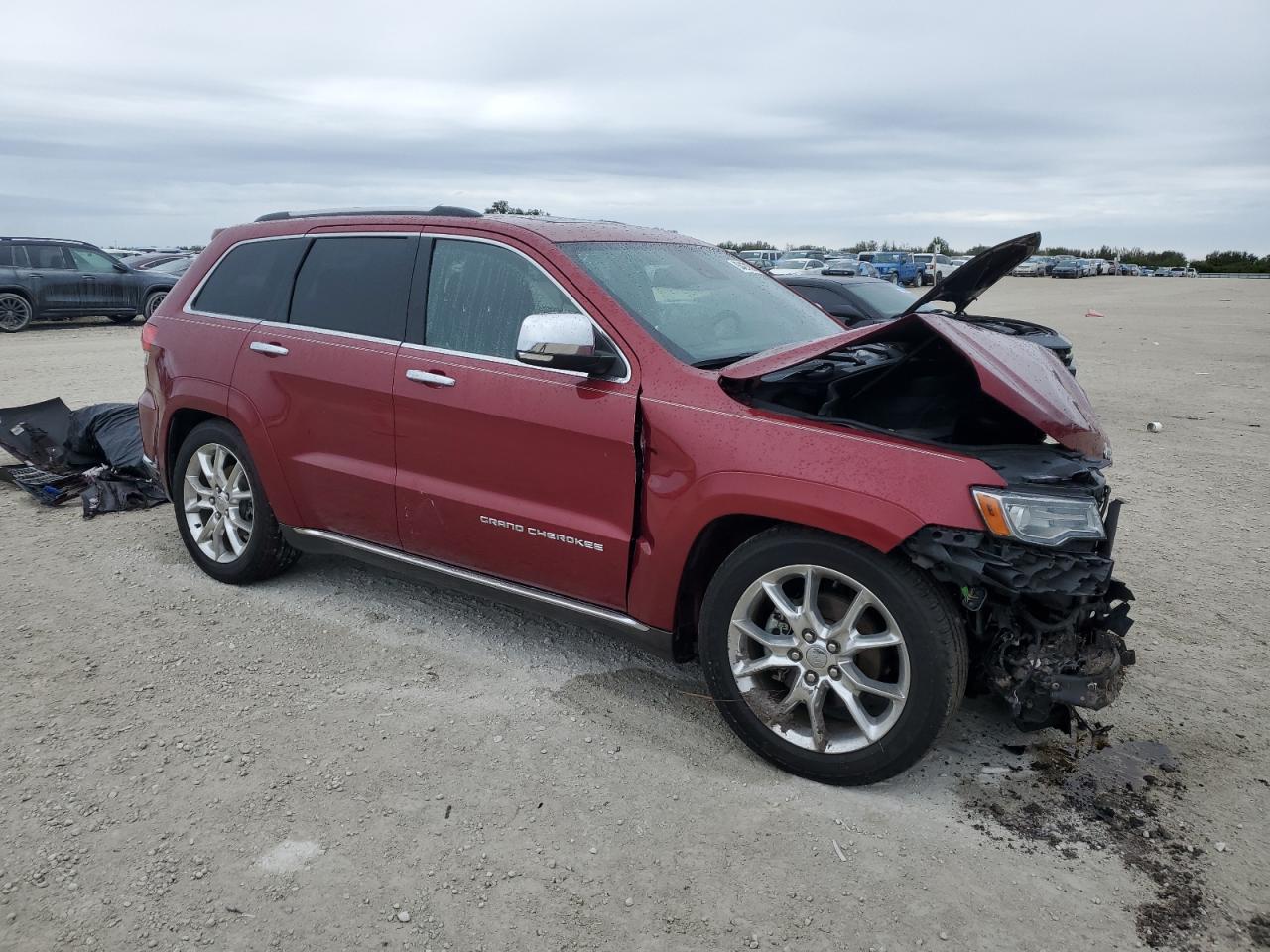 2014 Jeep Grand Cherokee Summit Red vin: 1C4RJFJG7EC246553