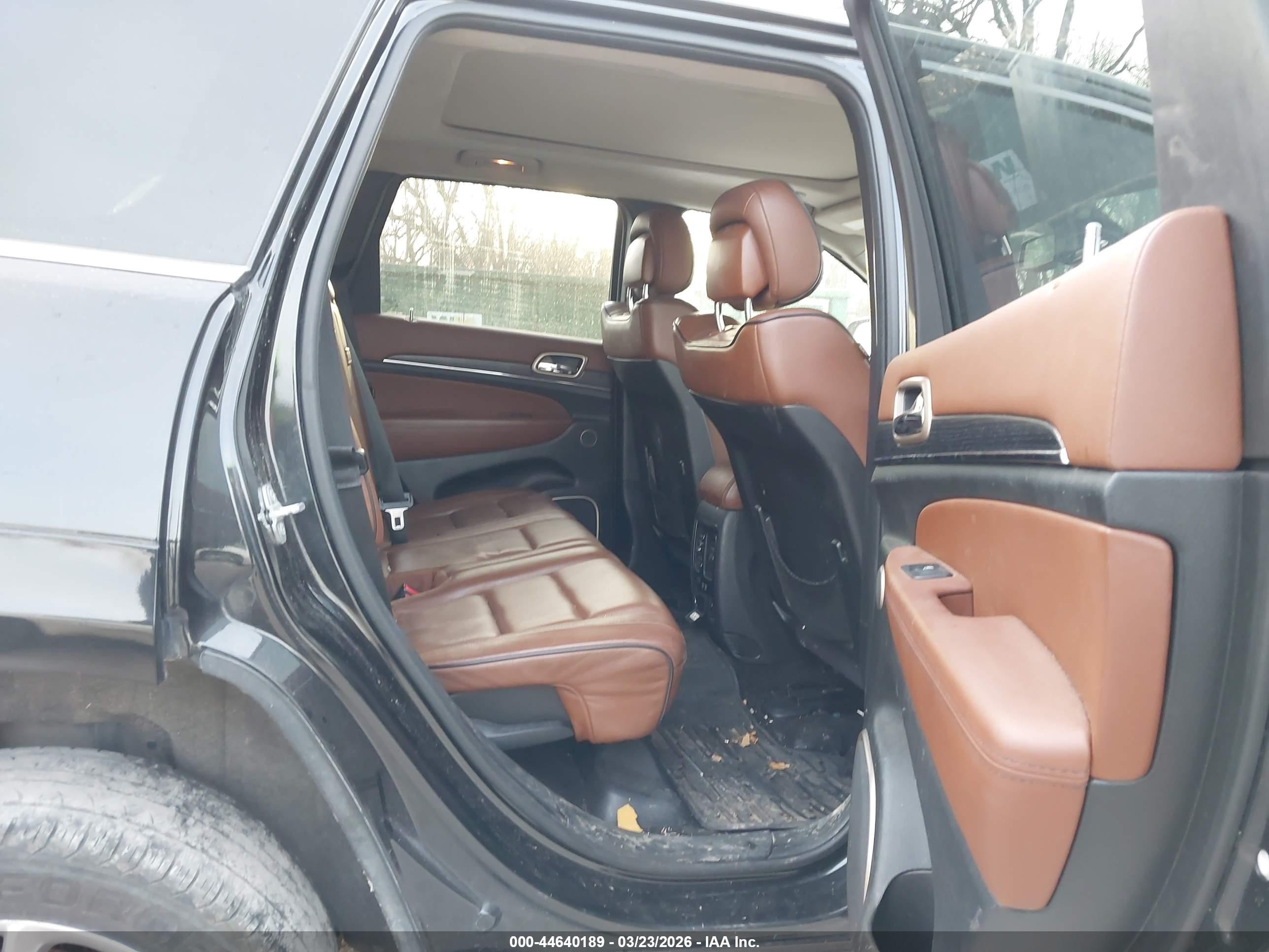 2015 Jeep Grand Cherokee Summit Black vin: 1C4RJFJG7FC741899