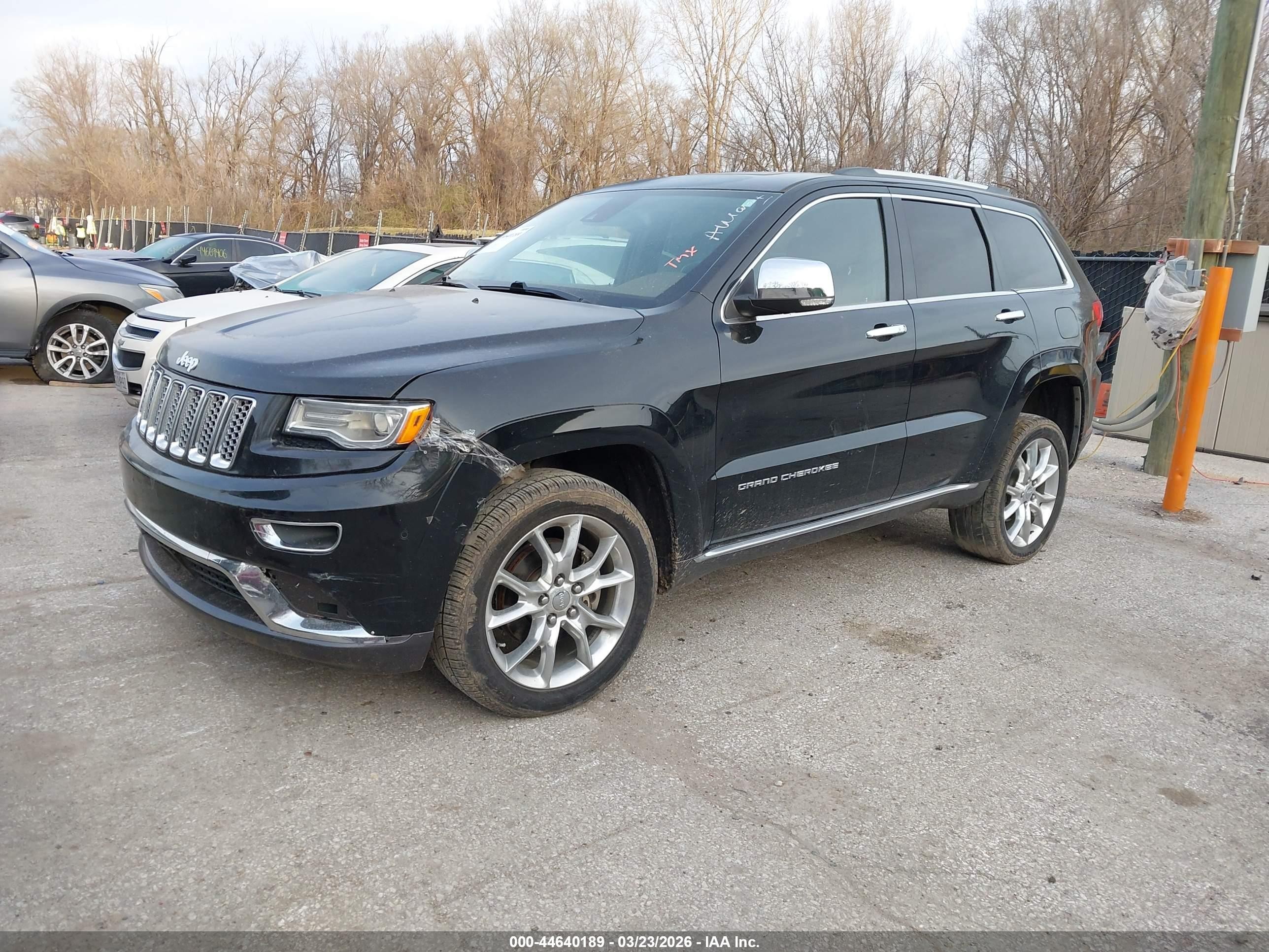 2015 Jeep Grand Cherokee Summit Black vin: 1C4RJFJG7FC741899