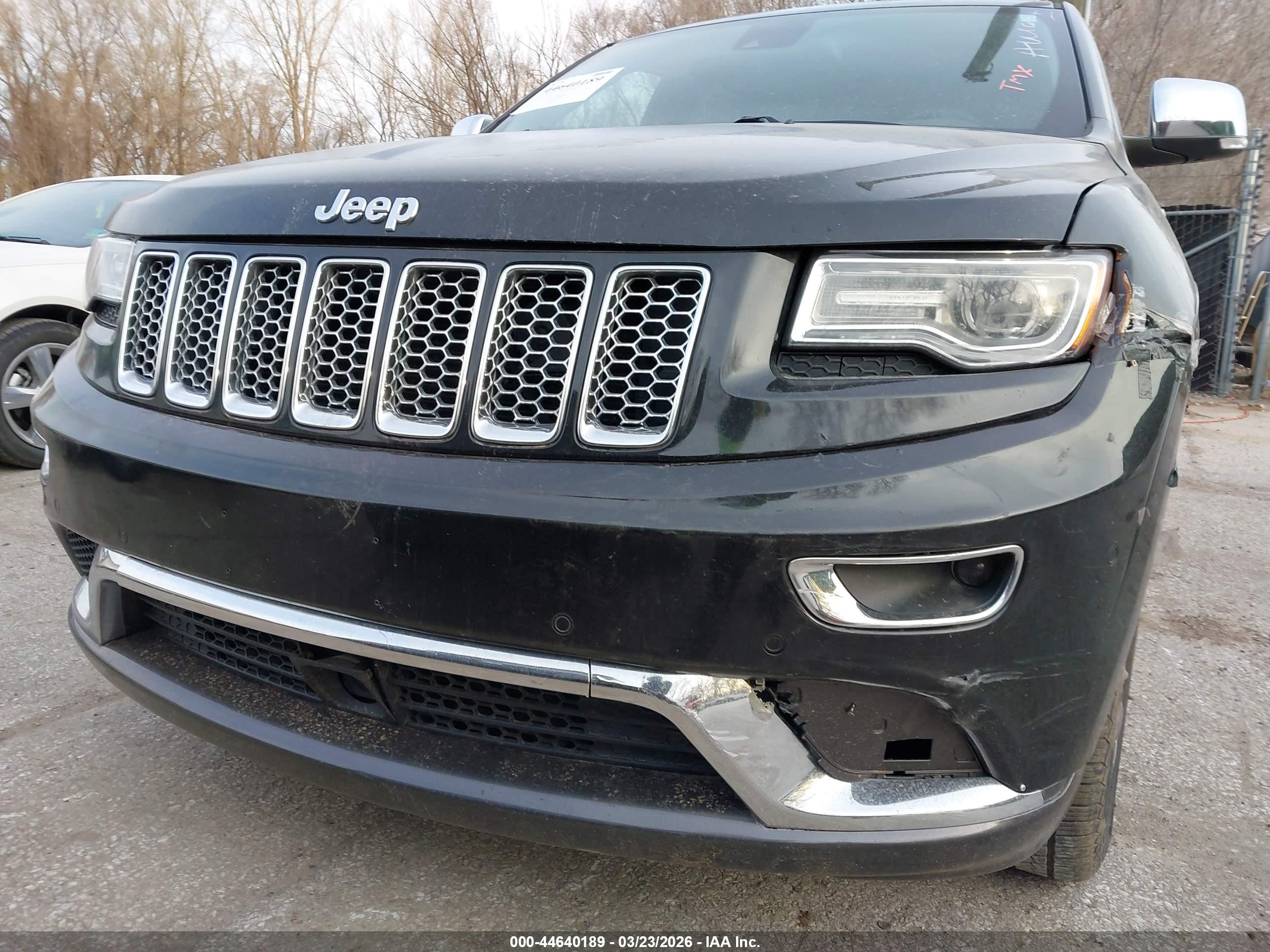 2015 Jeep Grand Cherokee Summit Black vin: 1C4RJFJG7FC741899