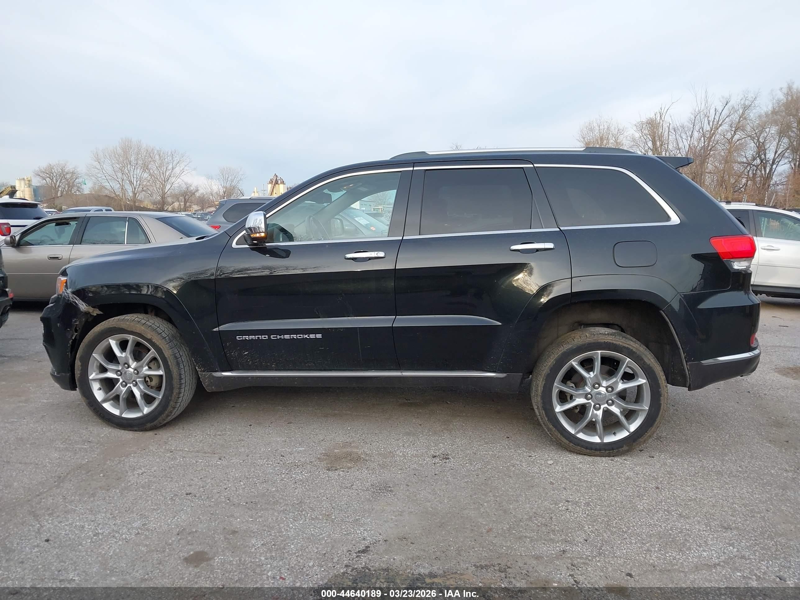 2015 Jeep Grand Cherokee Summit Black vin: 1C4RJFJG7FC741899