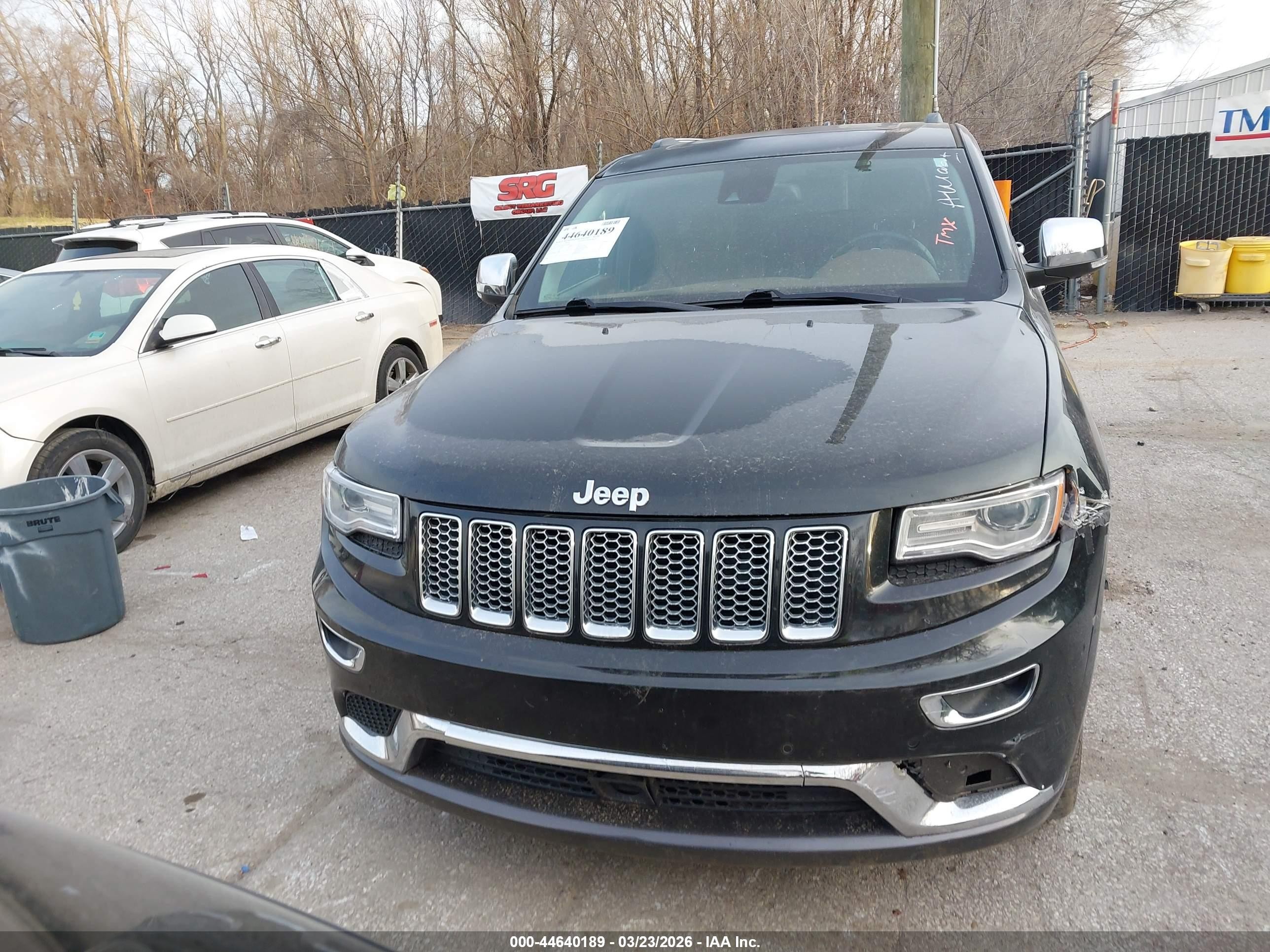 2015 Jeep Grand Cherokee Summit Black vin: 1C4RJFJG7FC741899
