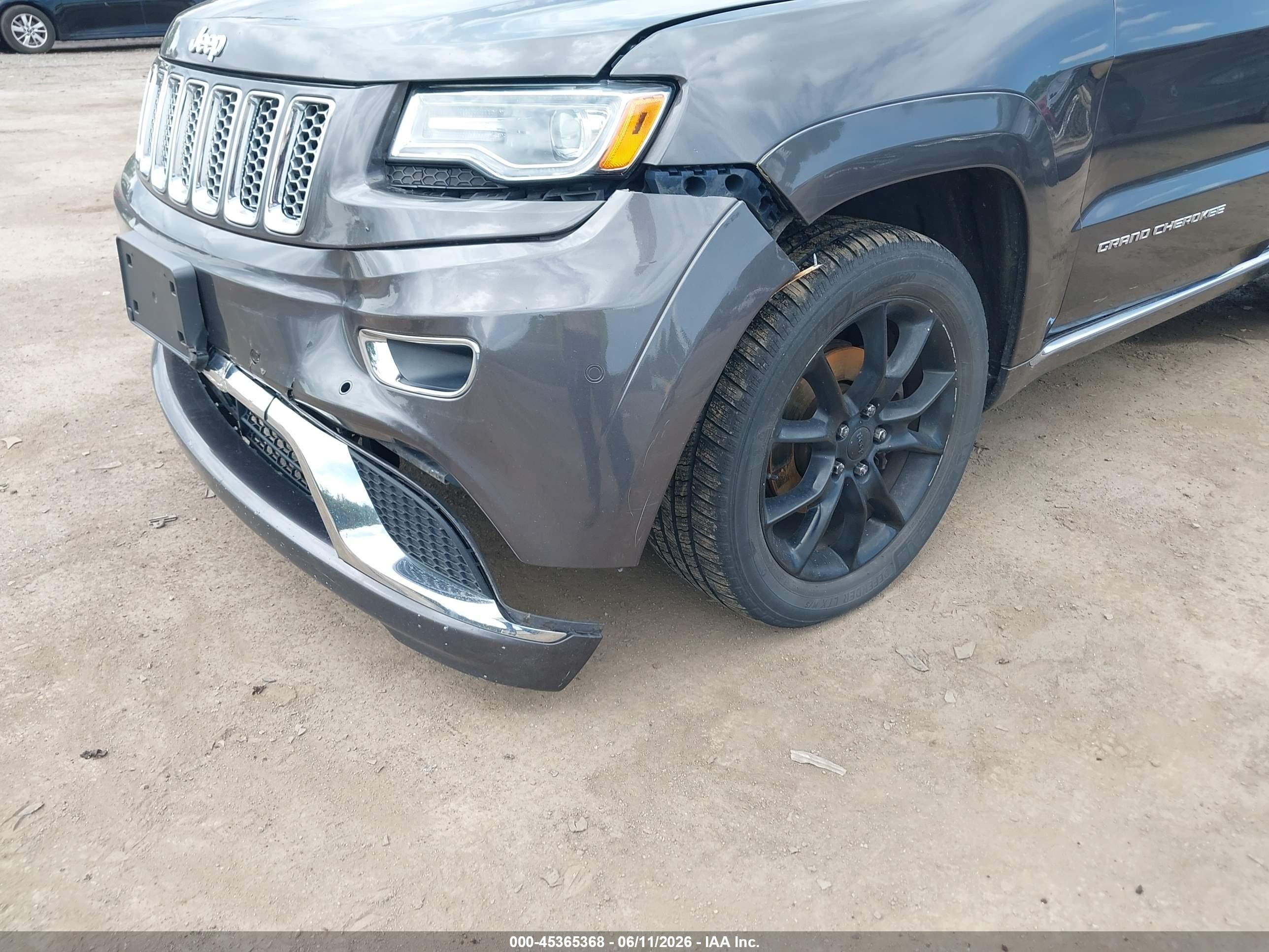 2015 Jeep Grand Cherokee Summit Gray vin: 1C4RJFJG7FC769105