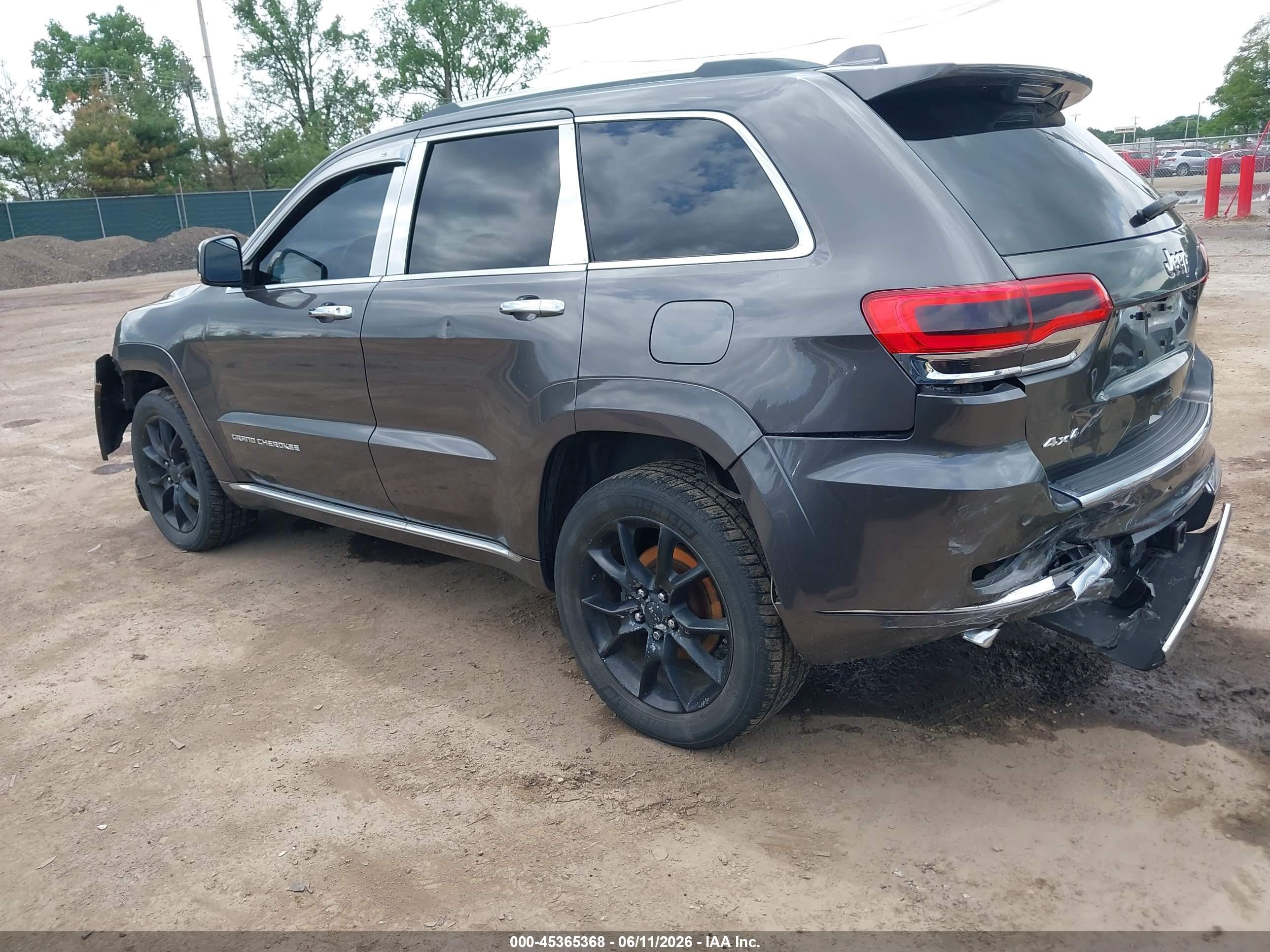 2015 Jeep Grand Cherokee Summit Gray vin: 1C4RJFJG7FC769105