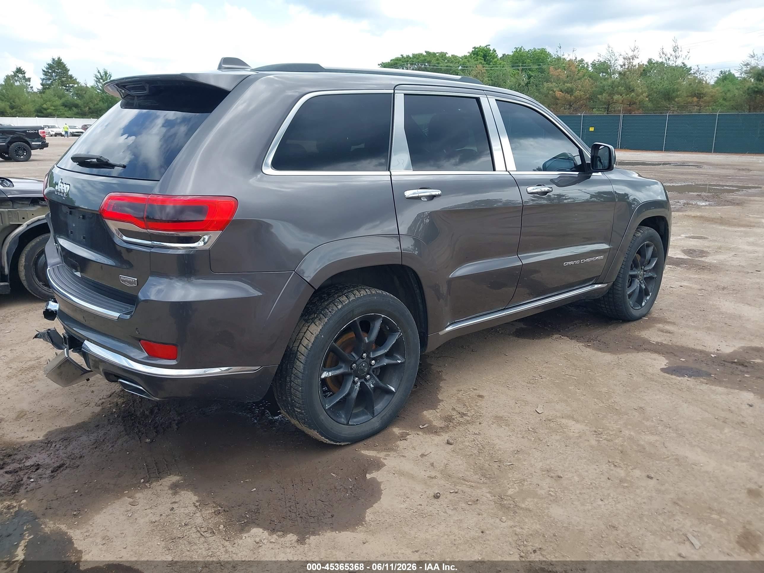 2015 Jeep Grand Cherokee Summit Gray vin: 1C4RJFJG7FC769105