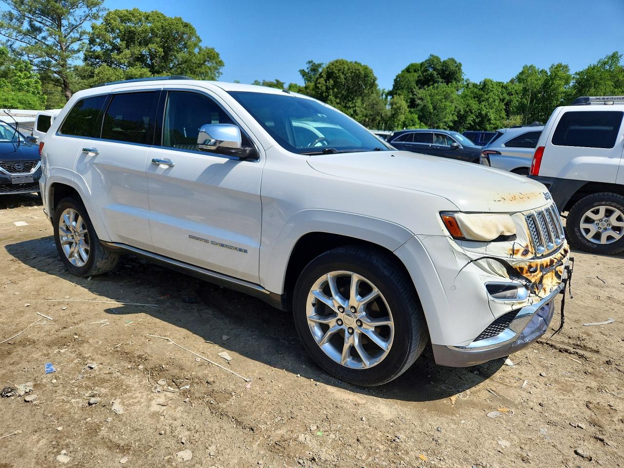 2014 Jeep Grand Cherokee Summit Белый vin: 1C4RJFJG8EC275916