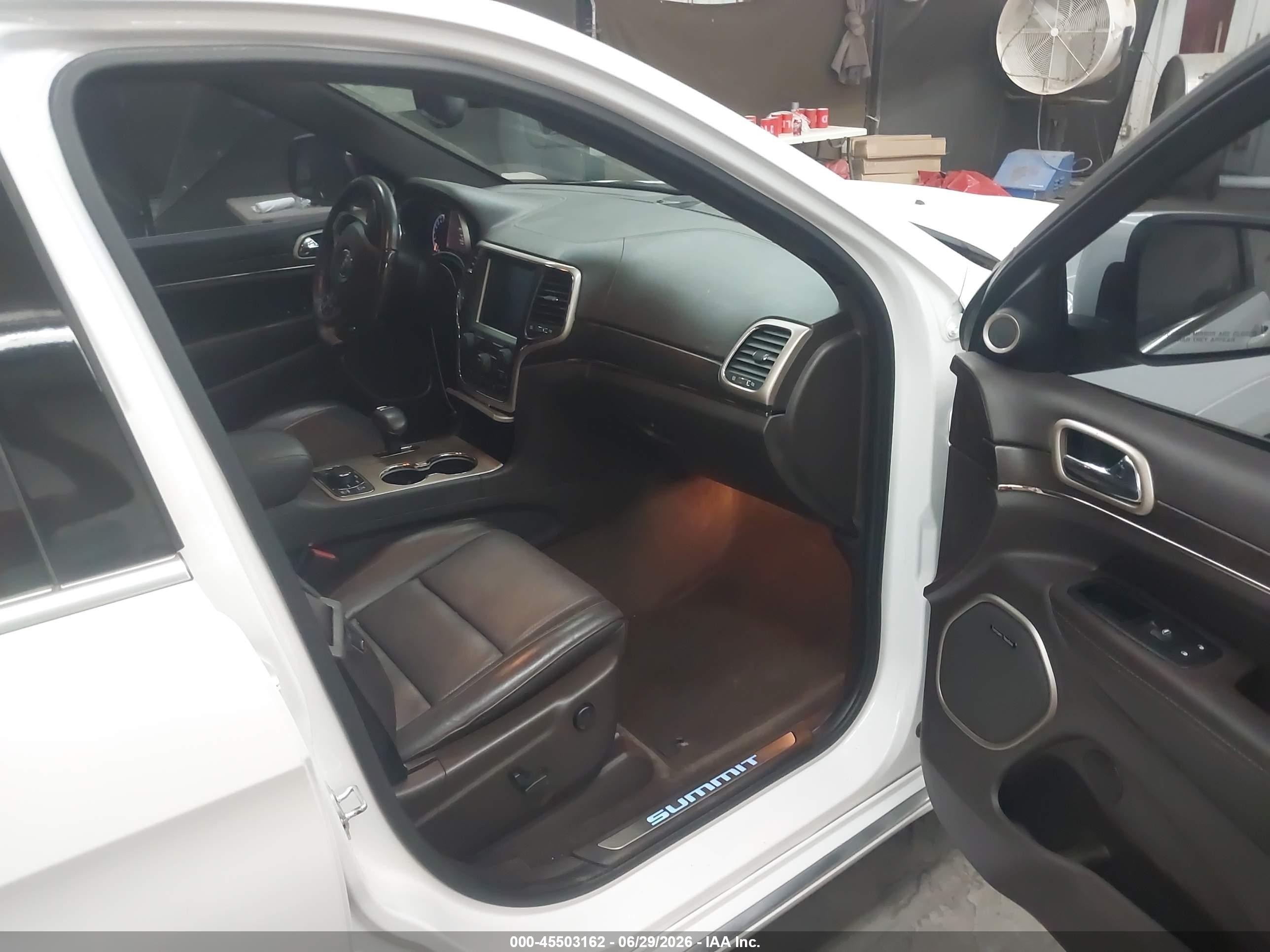 2015 Jeep Grand Cherokee Summit White vin: 1C4RJFJG8FC822605