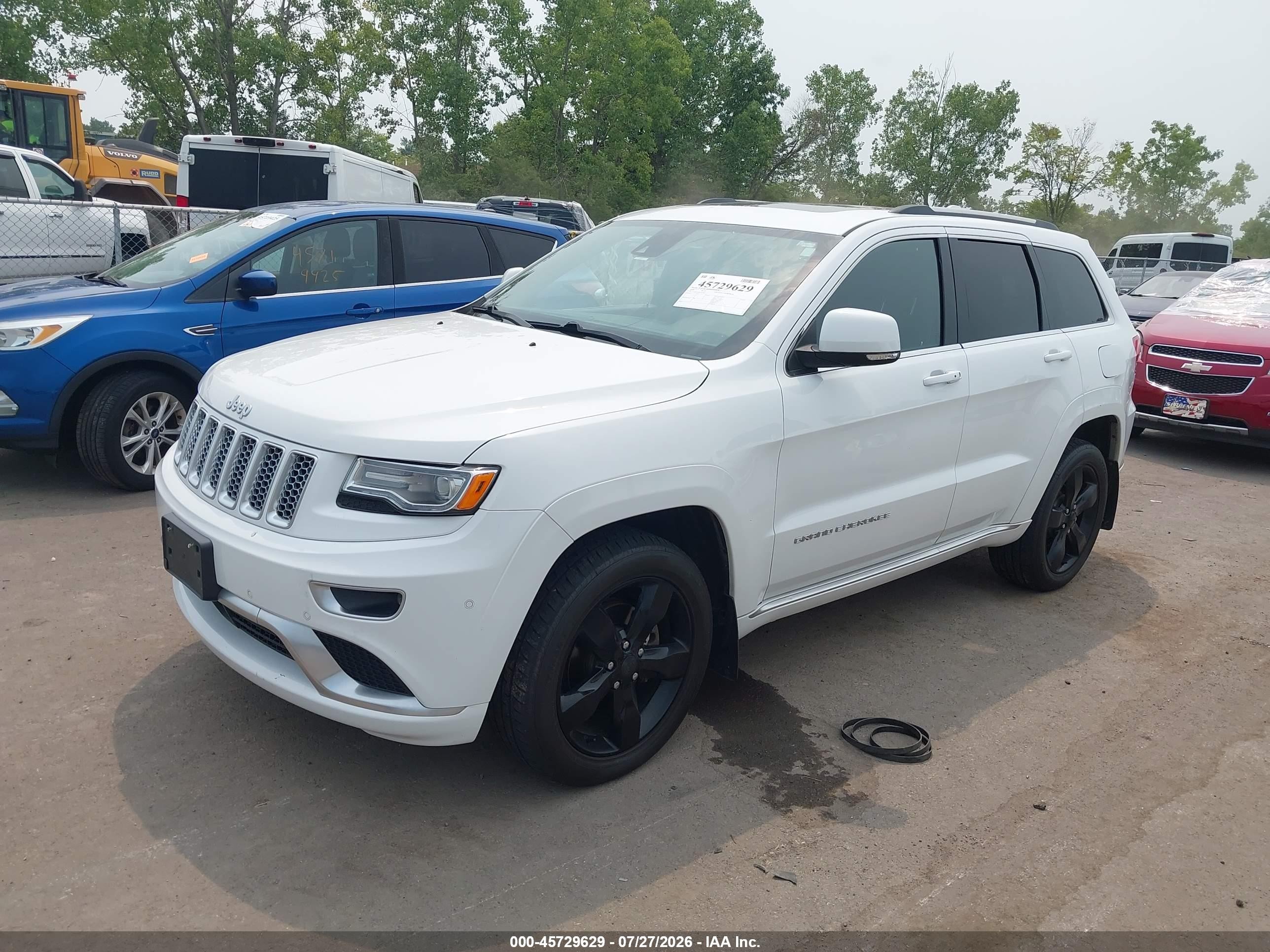 2015 Jeep Grand Cherokee Summit White vin: 1C4RJFJG8FC879001