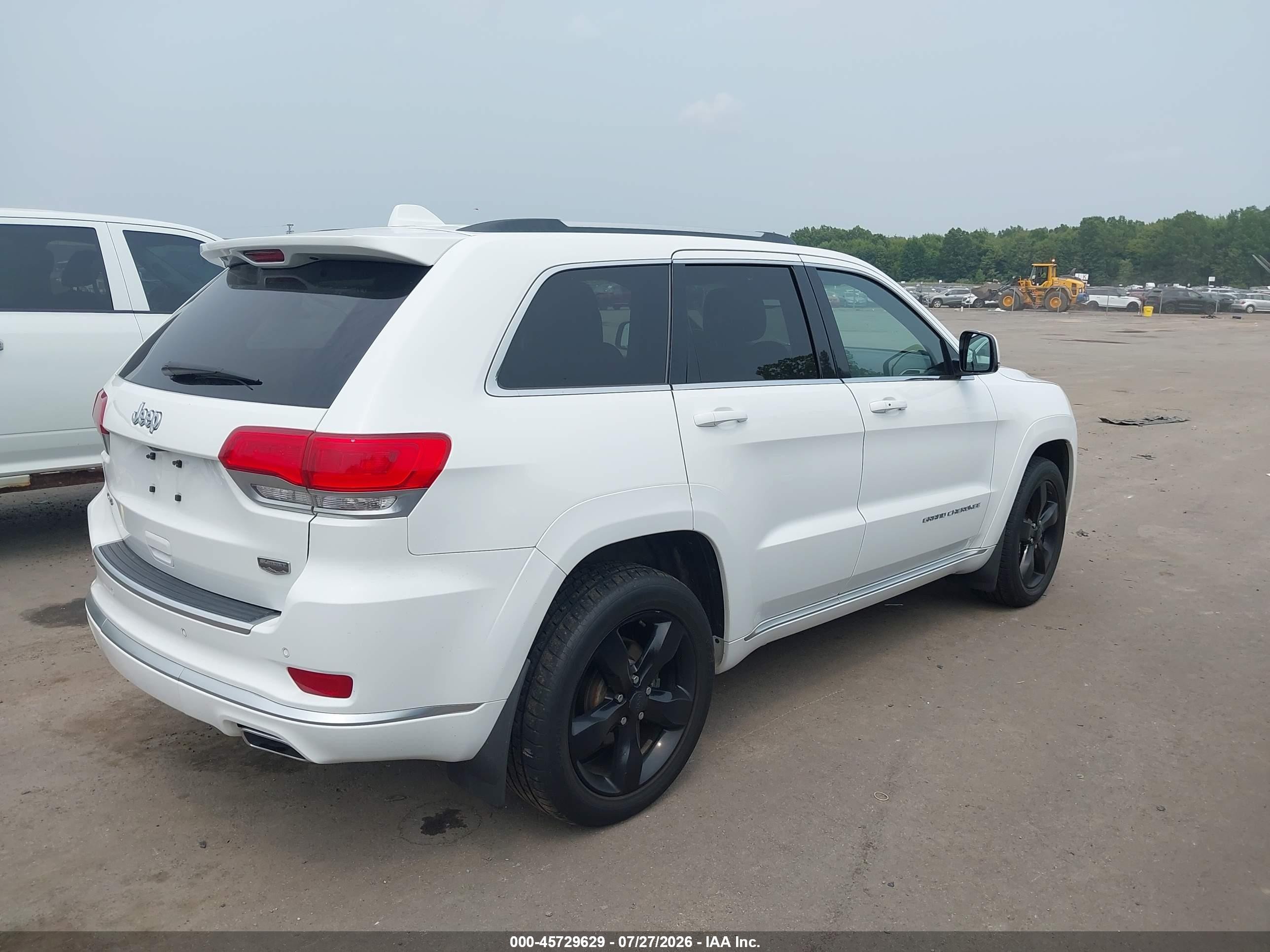 2015 Jeep Grand Cherokee Summit White vin: 1C4RJFJG8FC879001