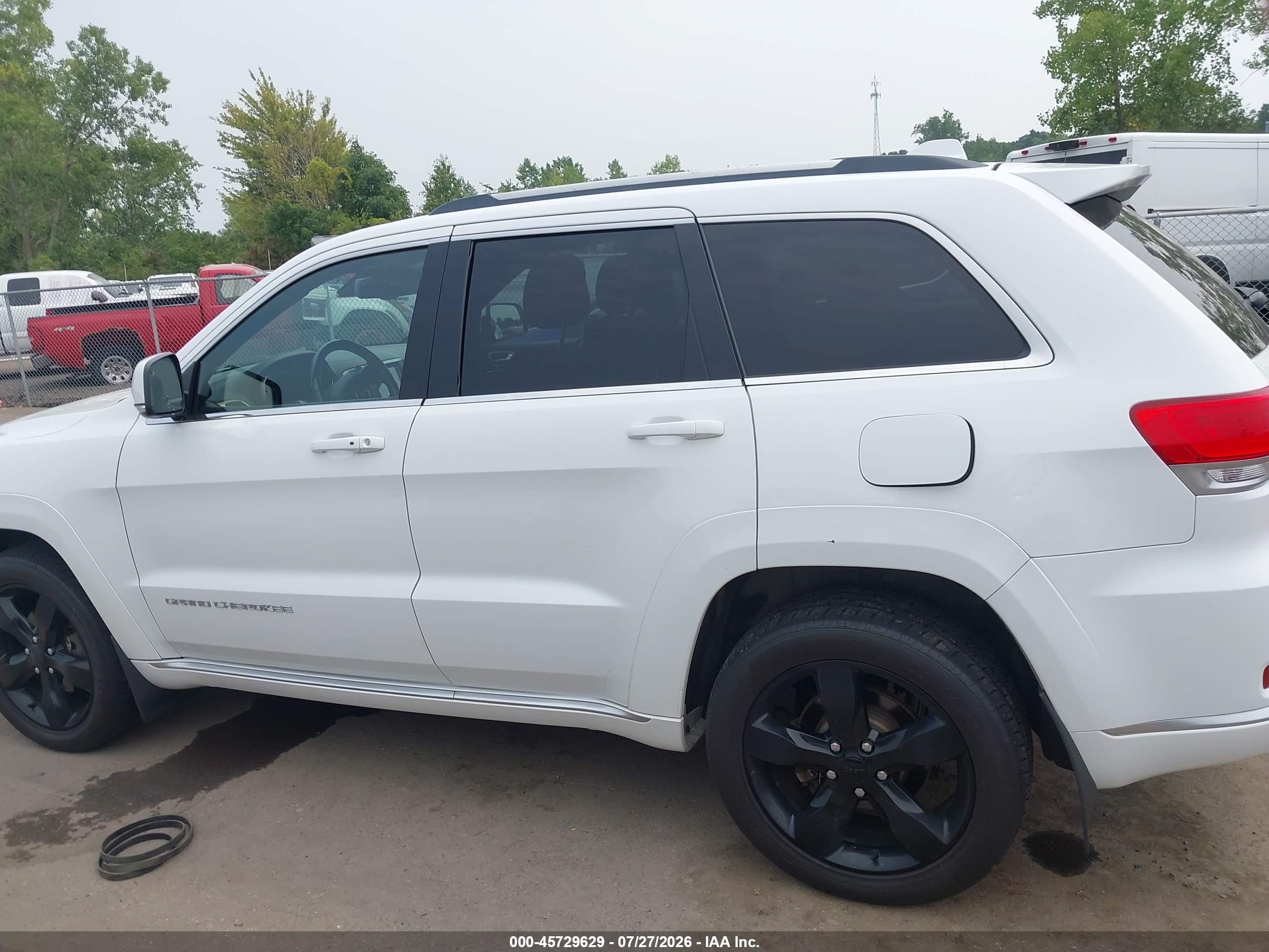 2015 Jeep Grand Cherokee Summit White vin: 1C4RJFJG8FC879001