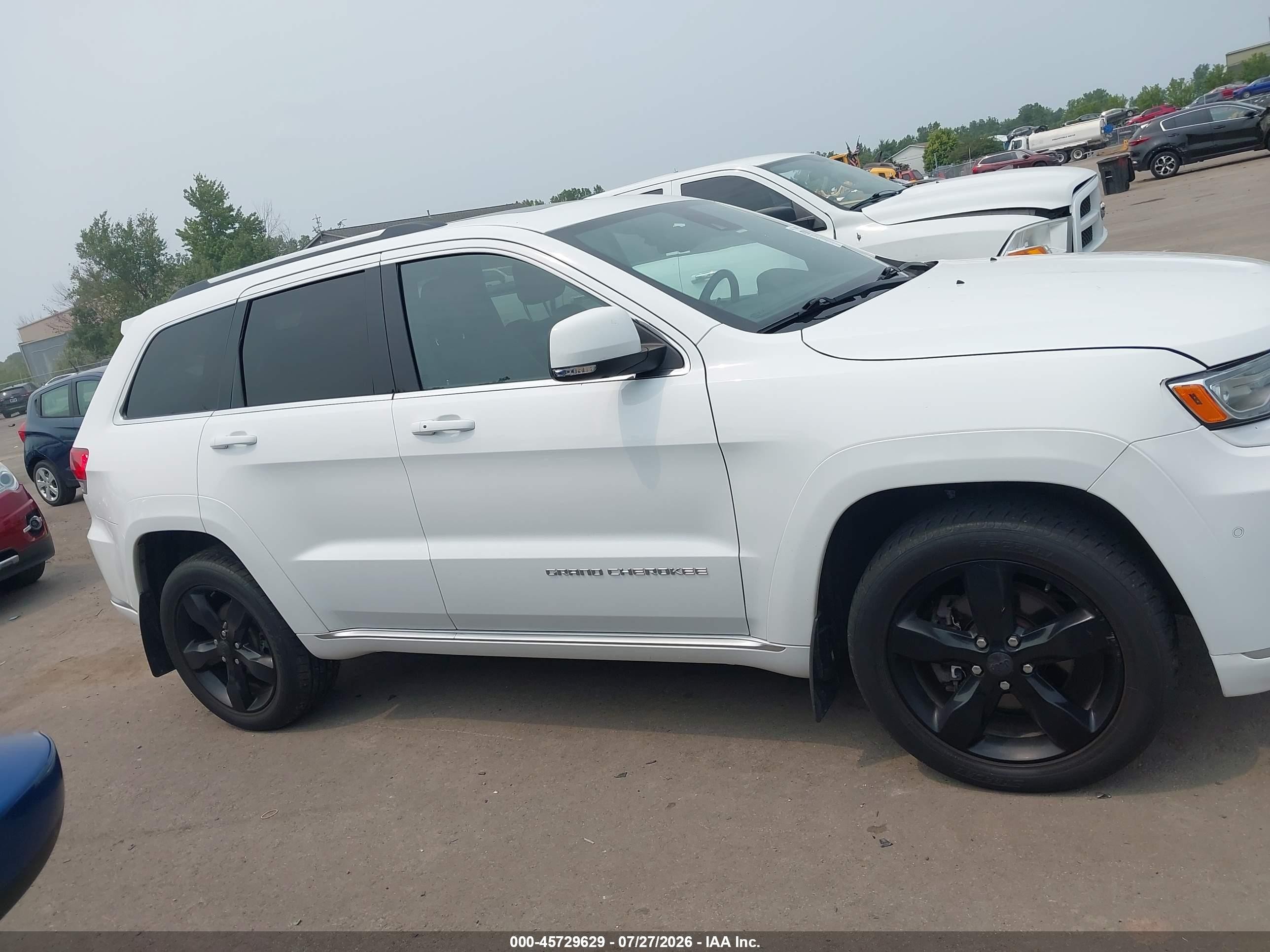 2015 Jeep Grand Cherokee Summit White vin: 1C4RJFJG8FC879001